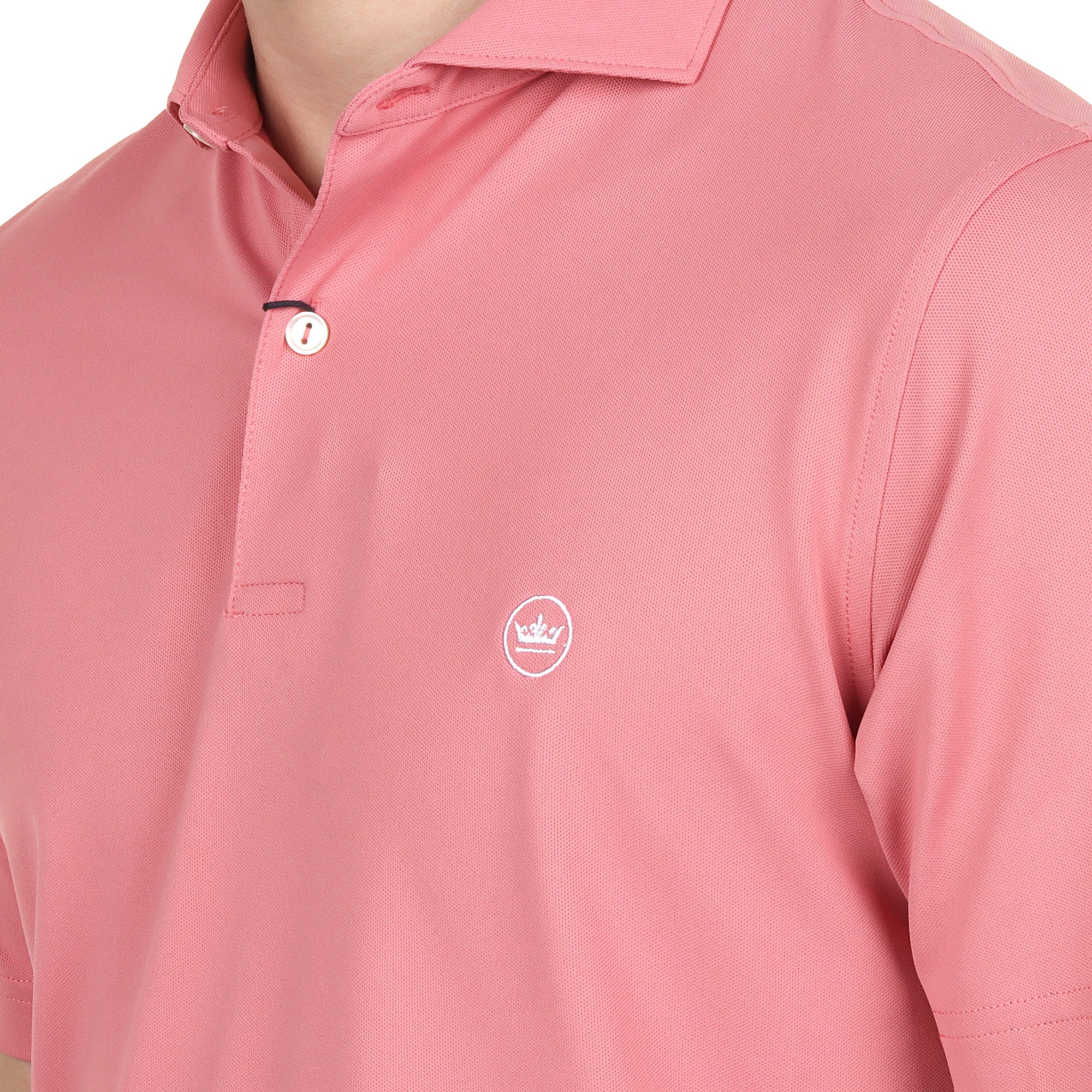 Peter Millar Soul Performance Mesh Shirt Pink Crepe