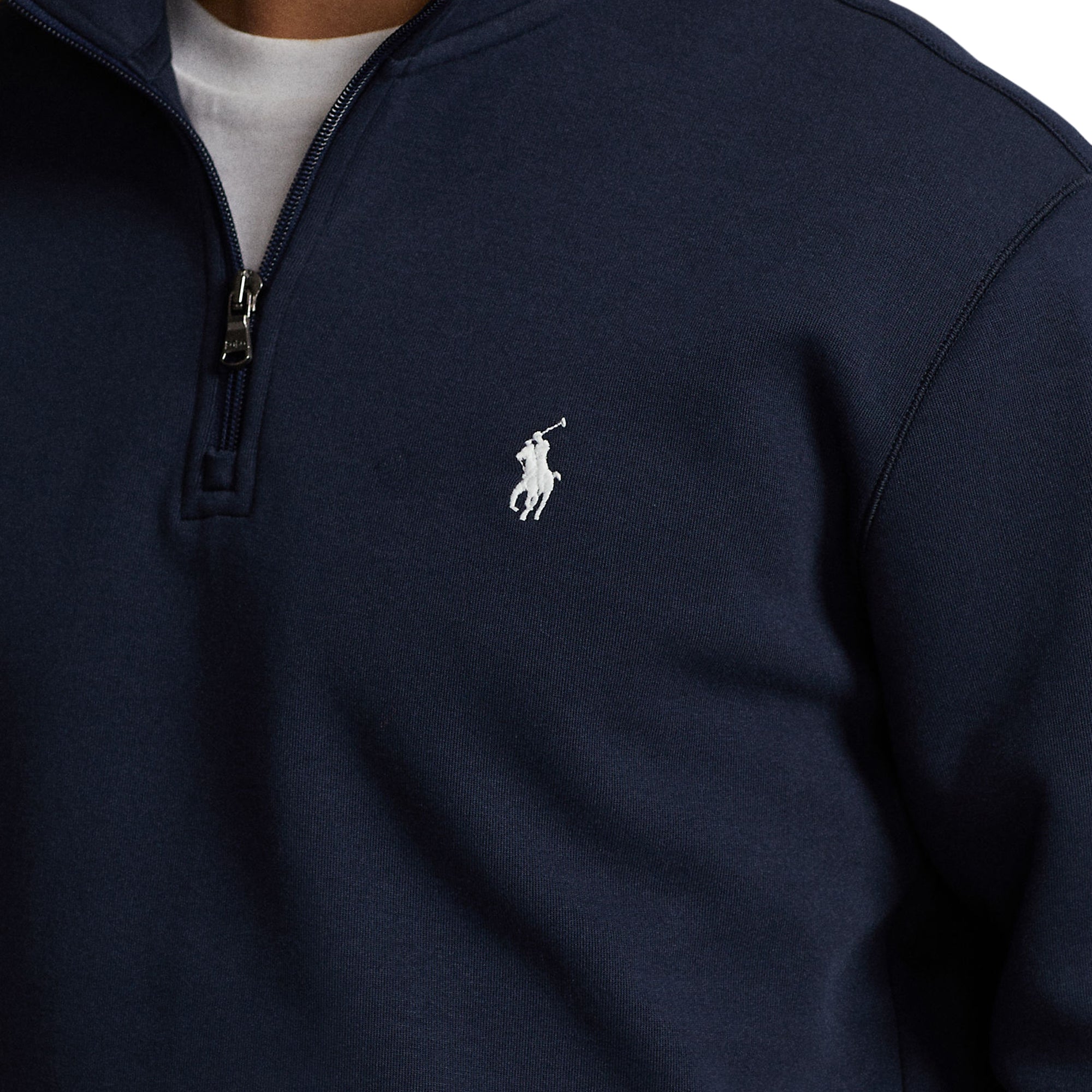 Polo Golf Ralph Lauren Double Knit 1/4 Zip Pullover Aviator Navy 002