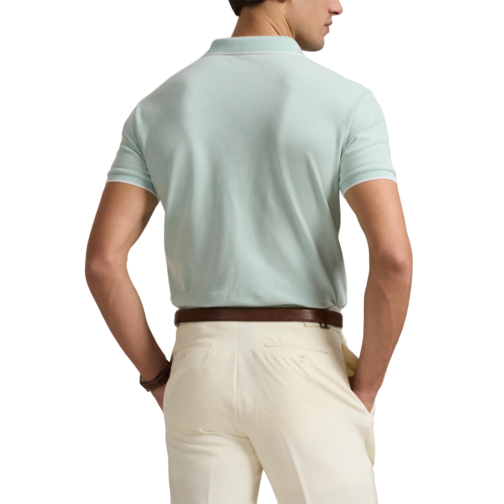 Polo Golf Ralph Lauren Mesh Tipped Shirt Celadon 005