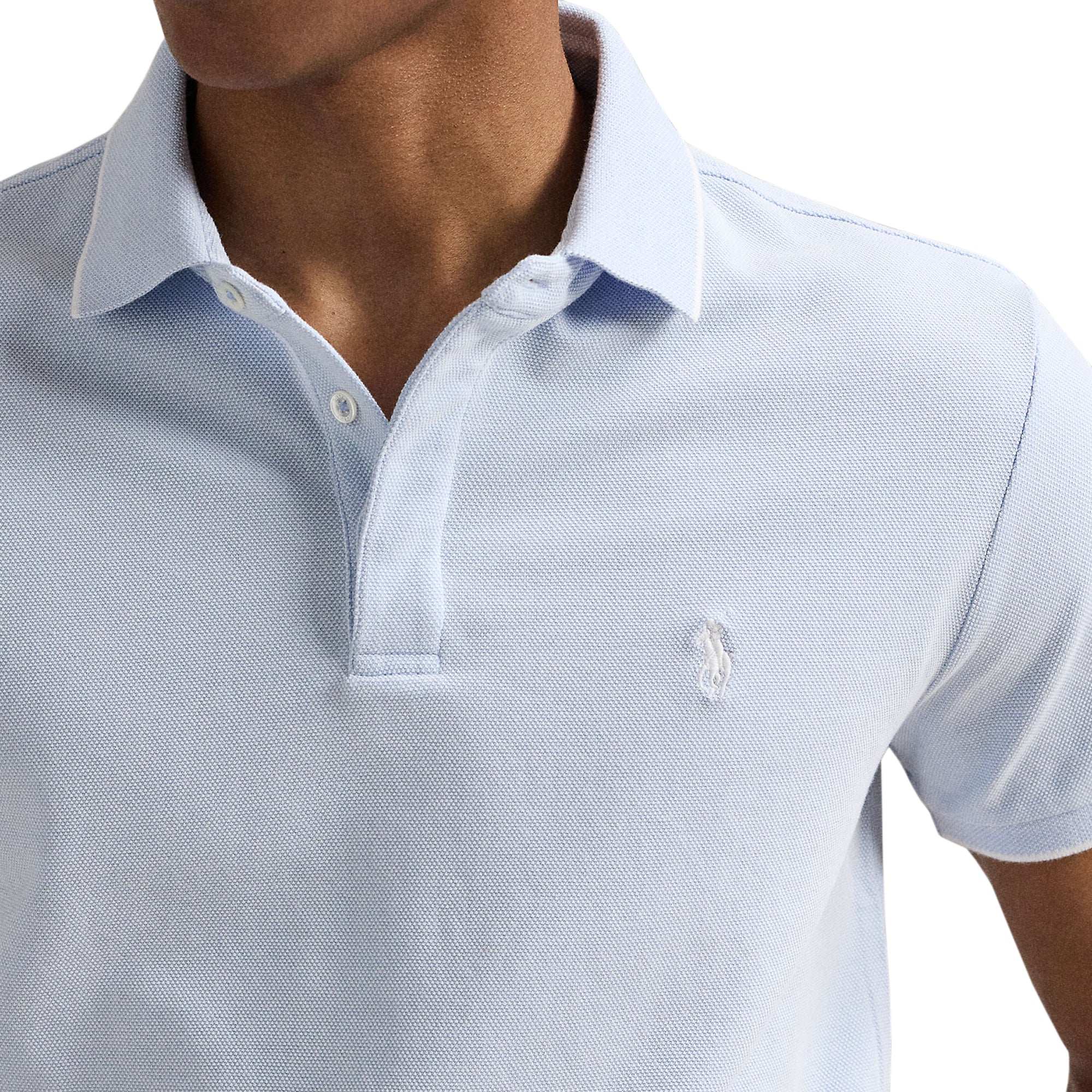 Polo Golf Ralph Lauren Mesh Tipped Shirt Office Blue 004