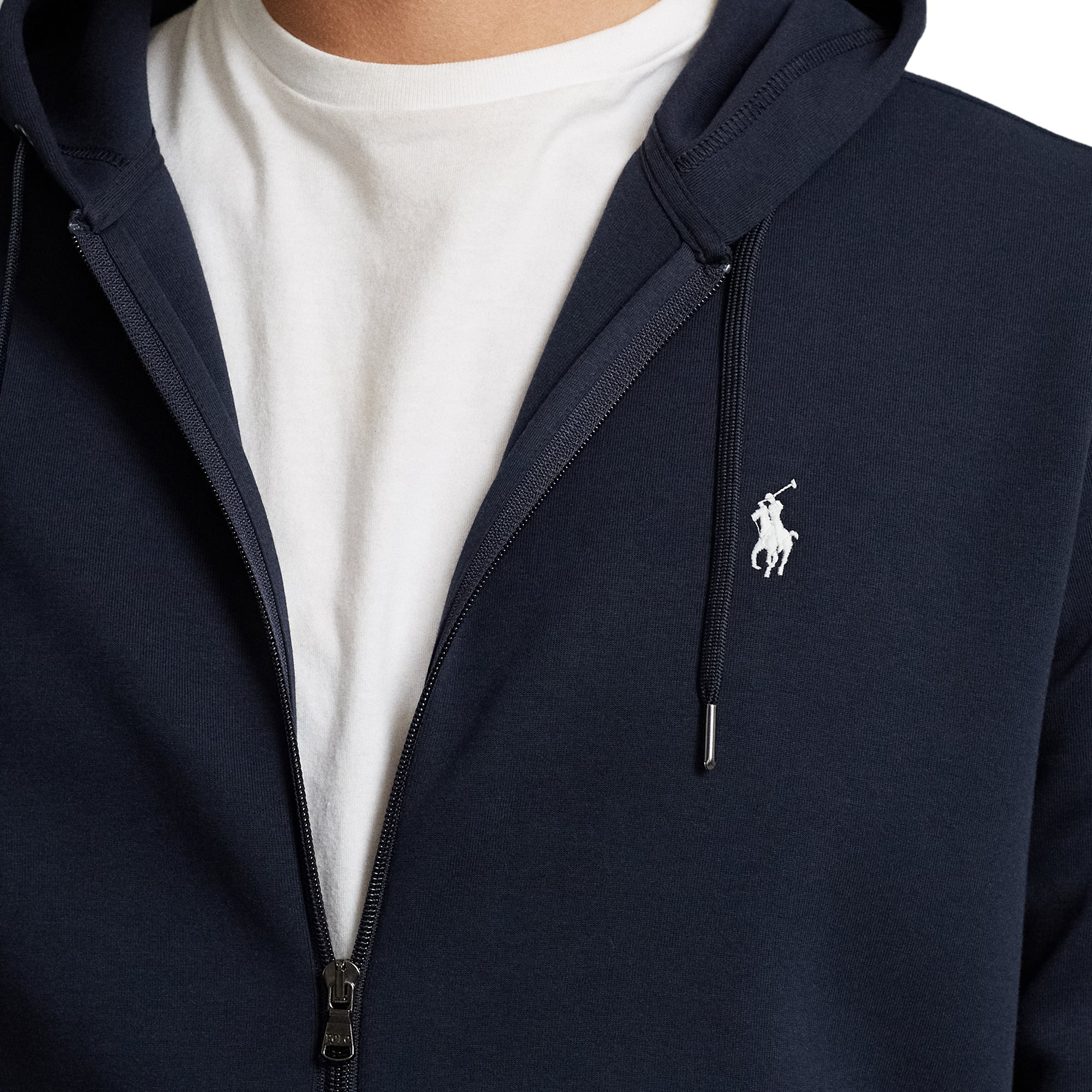 Polo Ralph Lauren Double Knit Full Zip Hoodie Aviator Navy 002