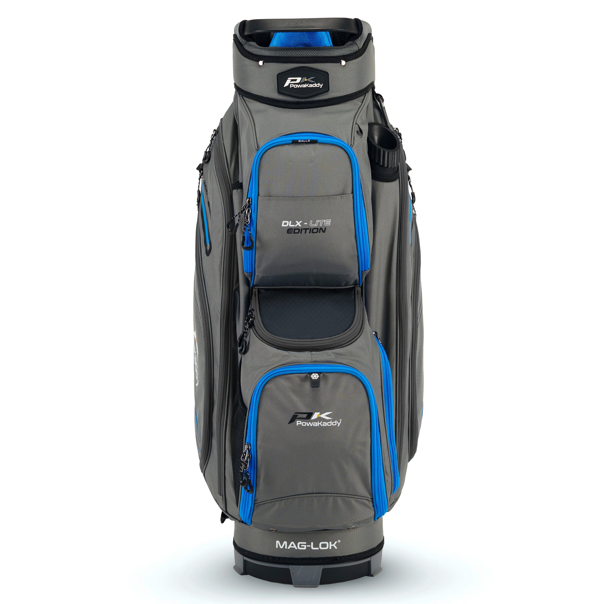 PowaKaddy DLX-Lite Cart Bag Gunmetal/Blue