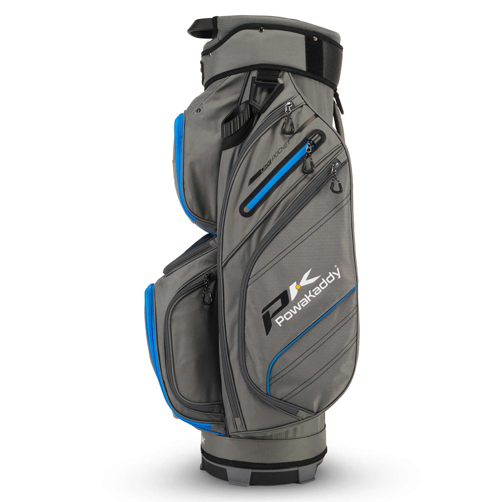 PowaKaddy DLX-Lite Cart Bag Gunmetal/Blue