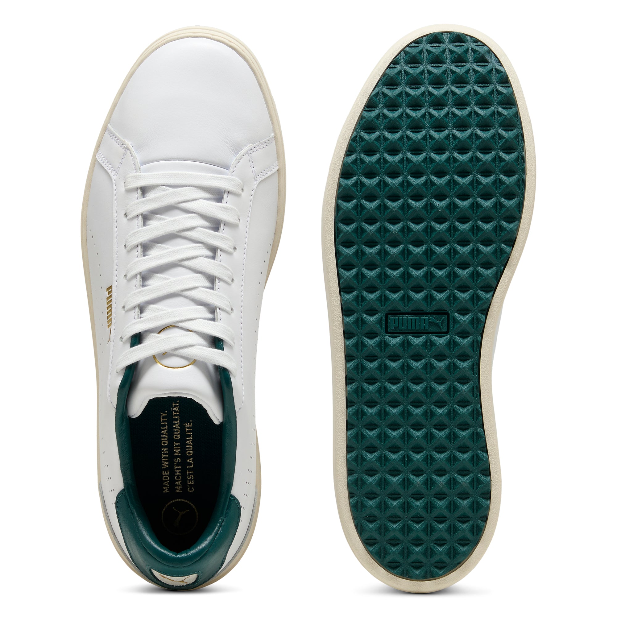 Puma Clyde G Golf Shoes Puma White/Varsity Green 03