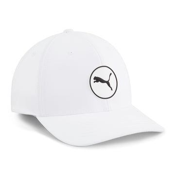 puma-golf-circle-cat-tech-snapback-cap-025345-white-glow-03