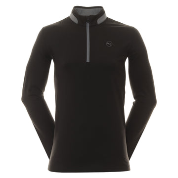 Puma Golf Lightweight 1/4 Zip Puma Black/Slate Sky 01