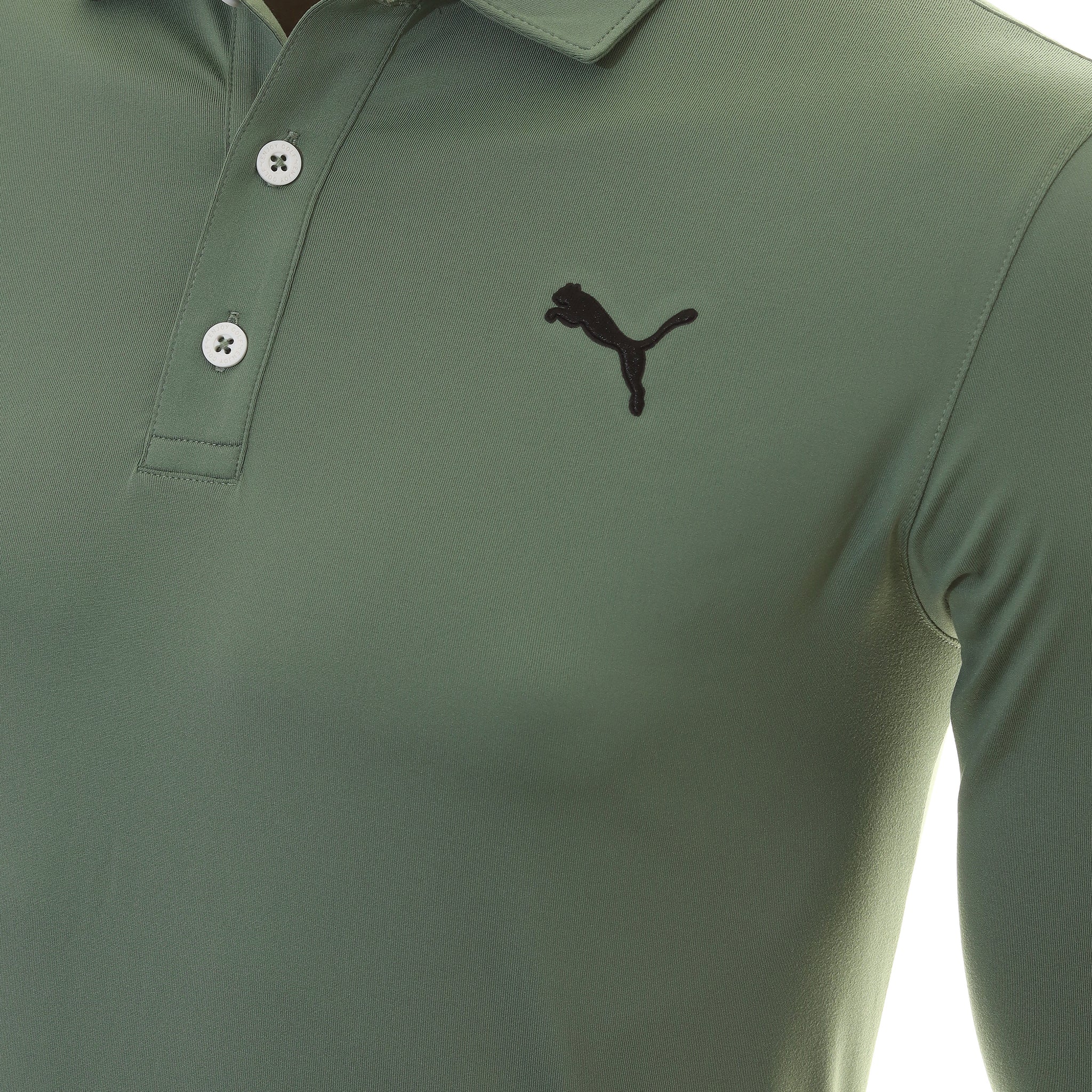 Green puma deals golf shirt