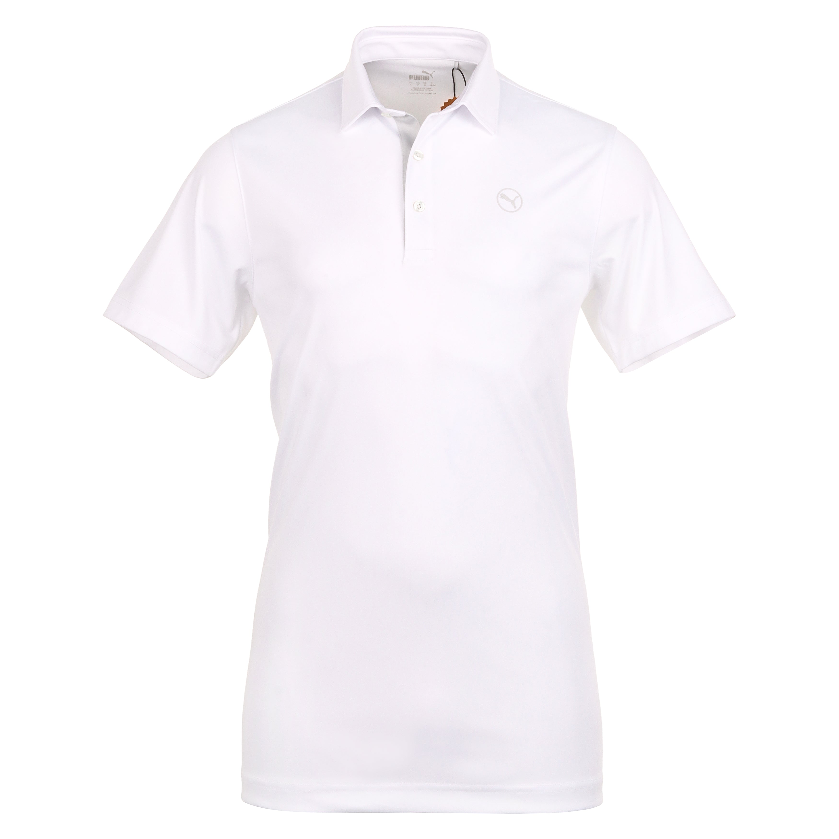 Puma Golf Pure Solid Polo Shirt 625107 White Glow 02 | Function18