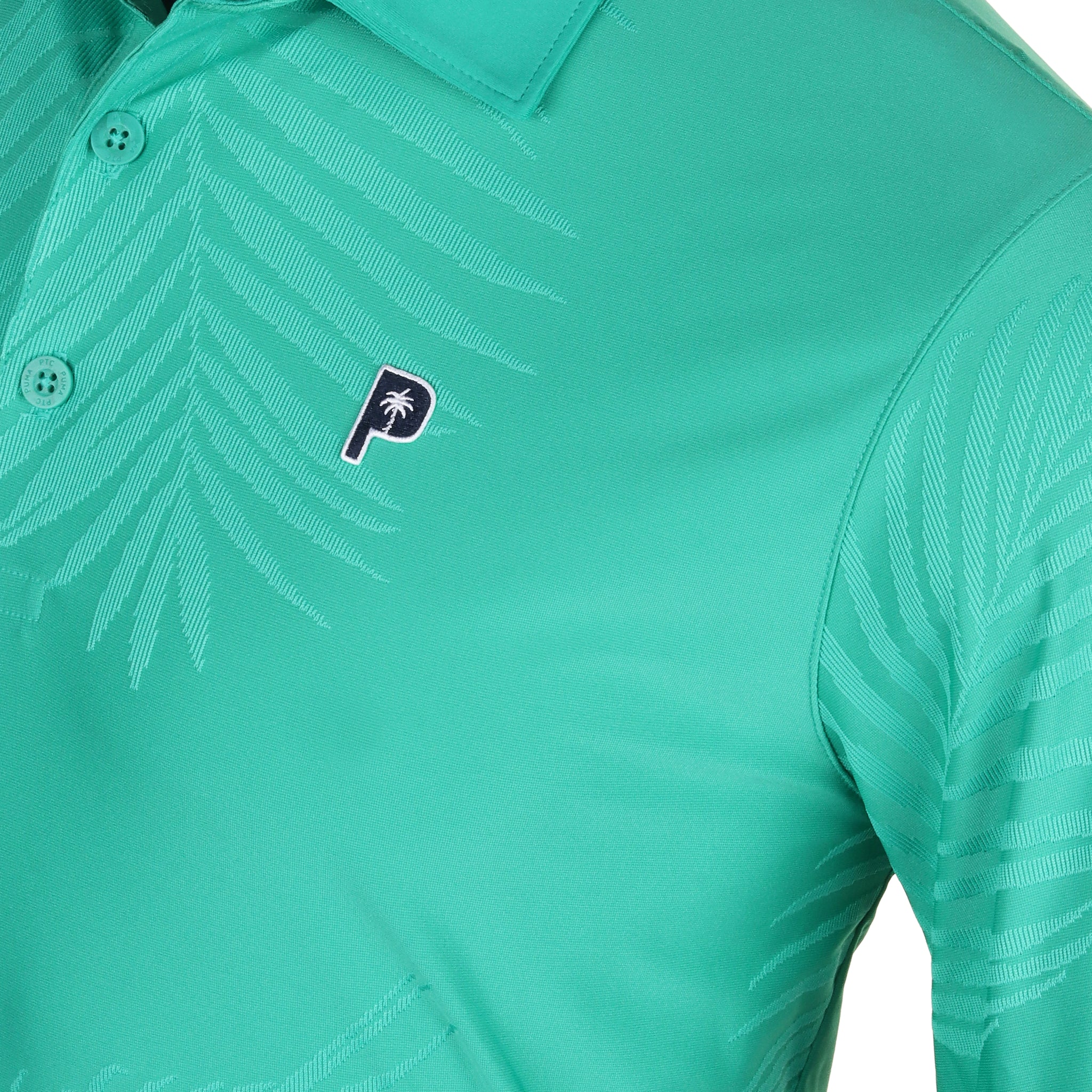 Puma Golf x PTC Jacquard Shirt Sparkling Green 03