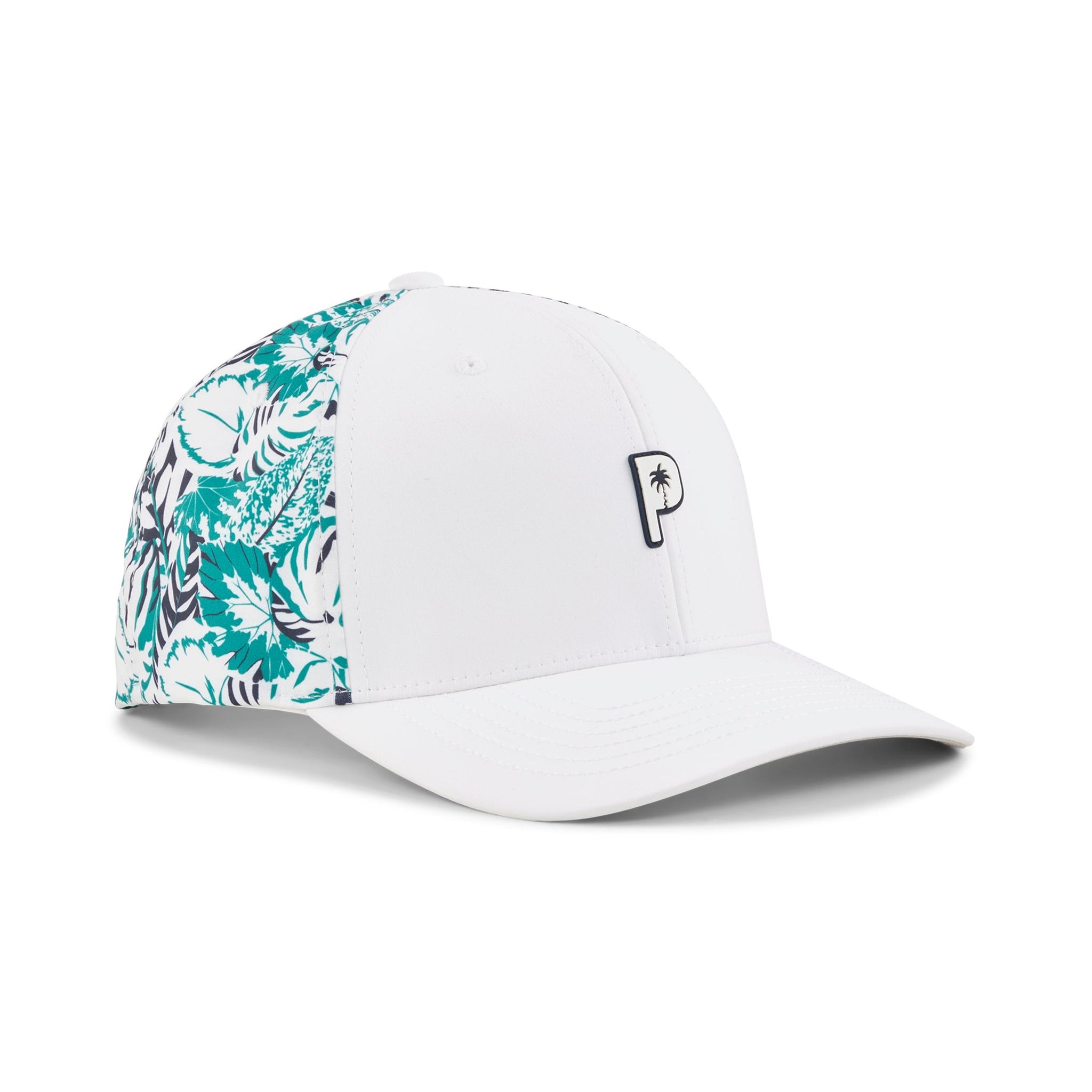 Puma Golf x PTC Palm Glitch Tech Cap White Glow/Sparkling Green 01