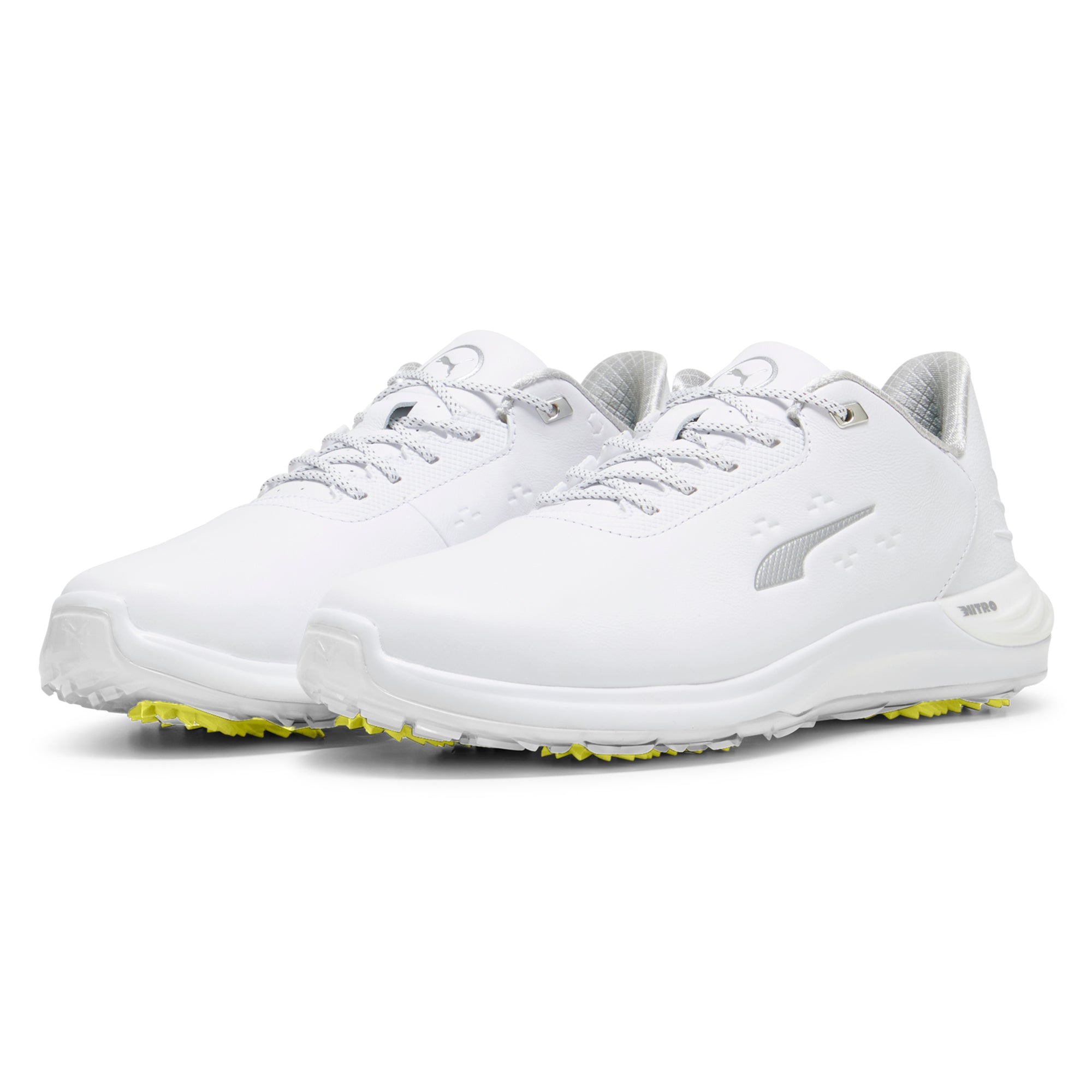 Puma Phantomcat Nitro+ Golf Shoes 309710 Puma White Puma Silver Ash ...