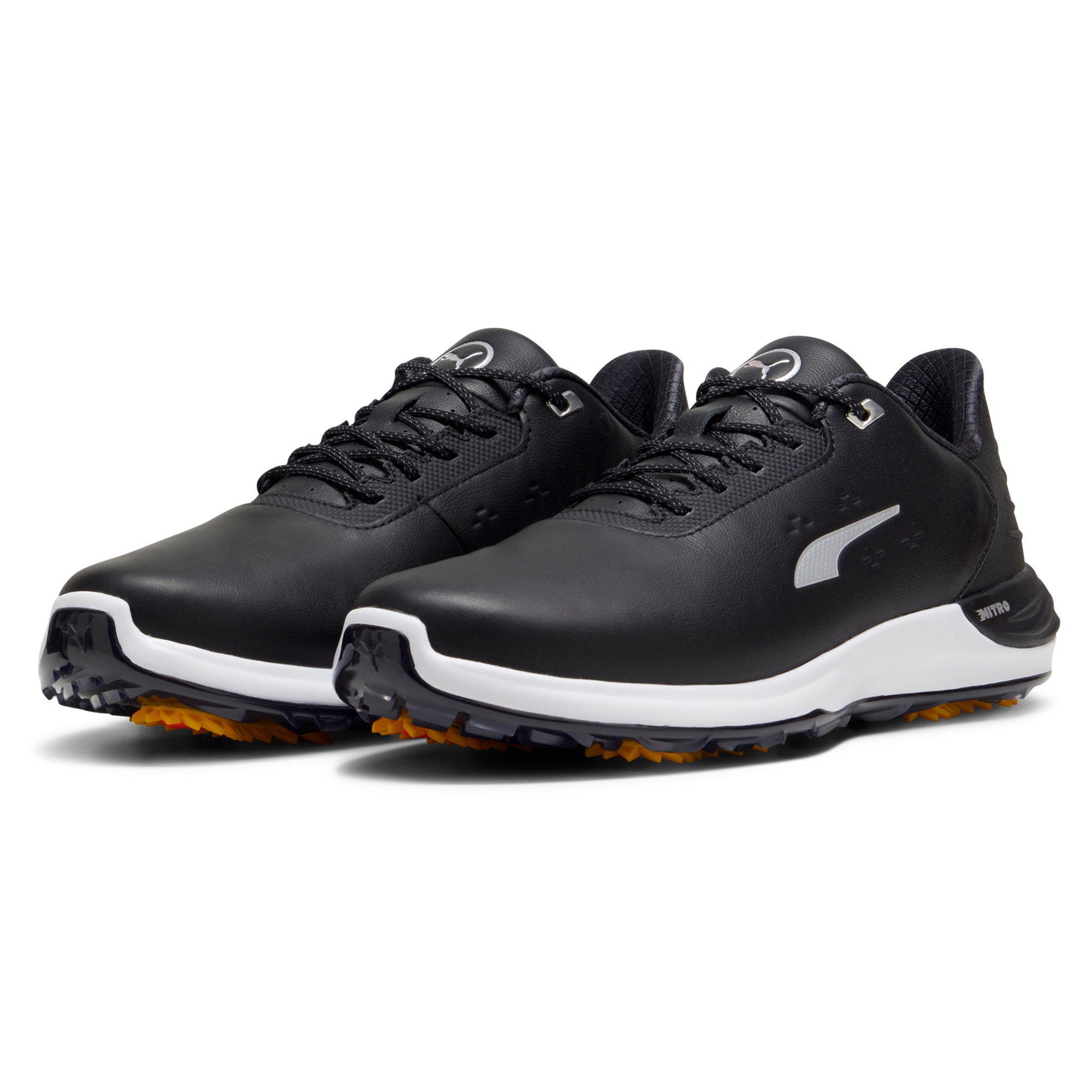 Puma Phantomcat Nitro+ Golf Shoes 309710 Puma Black Puma Silver Yellow ...