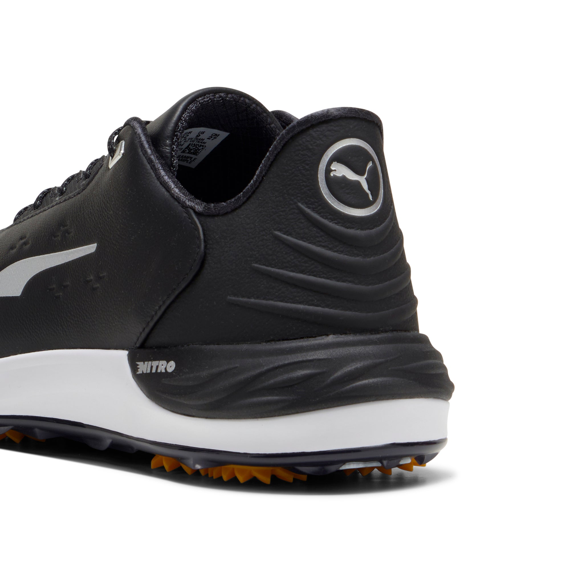 Puma Phantomcat Nitro+ Golf Shoes Black/Silver/Yellow 04