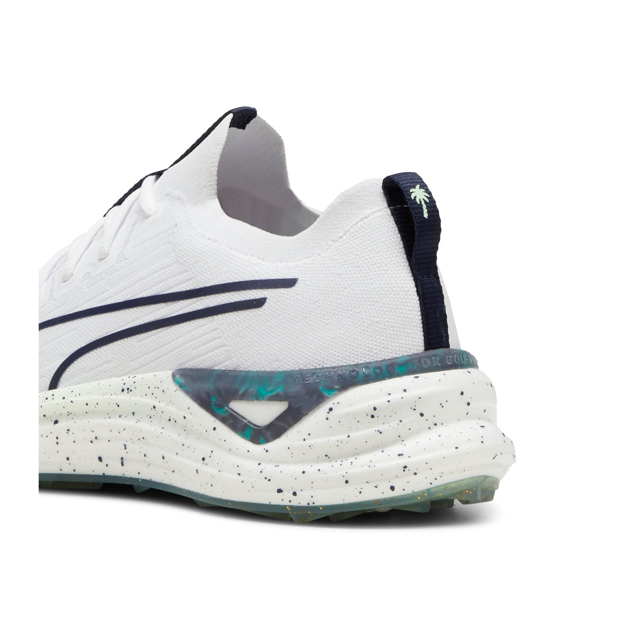 Puma x PTC Electrocat Nitro Golf Shoes White/Navy/Fresh Mint 01