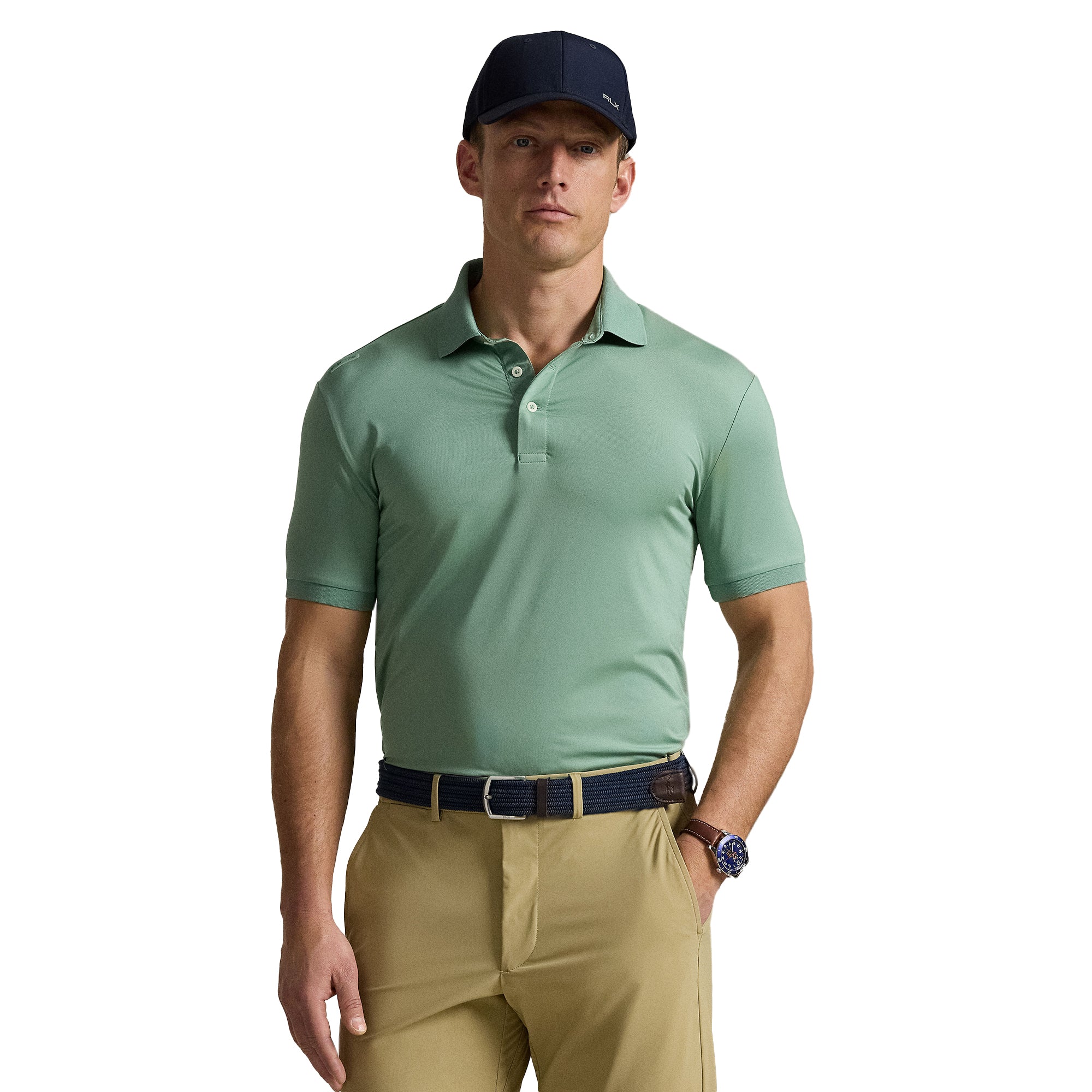 RLX Ralph Lauren Airflow Performance Polo Shirt Faded Mint 009