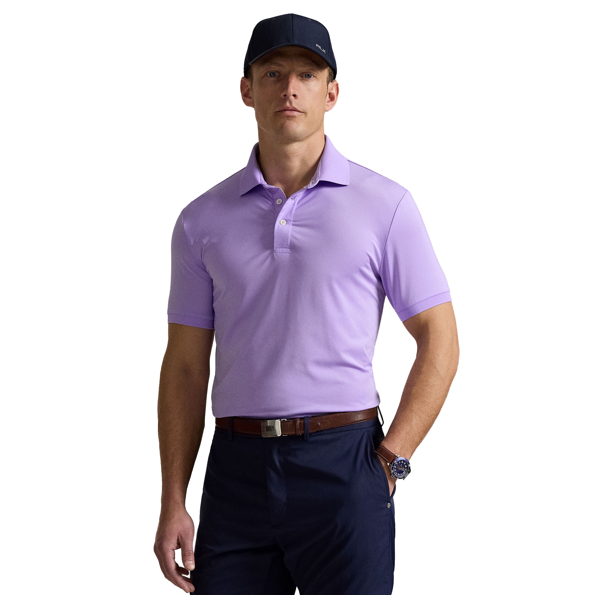 RLX Ralph Lauren Airflow Performance Polo Shirt Powder Purple 010