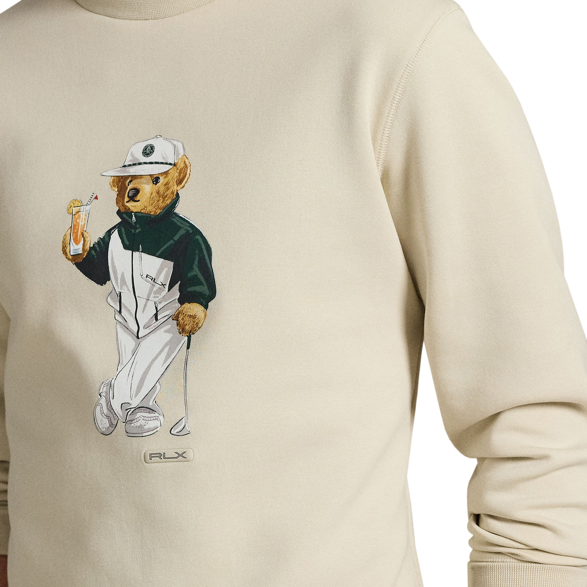 RLX Ralph Lauren Polo Bear Double Knit Sweatshirt Basic Sand 002