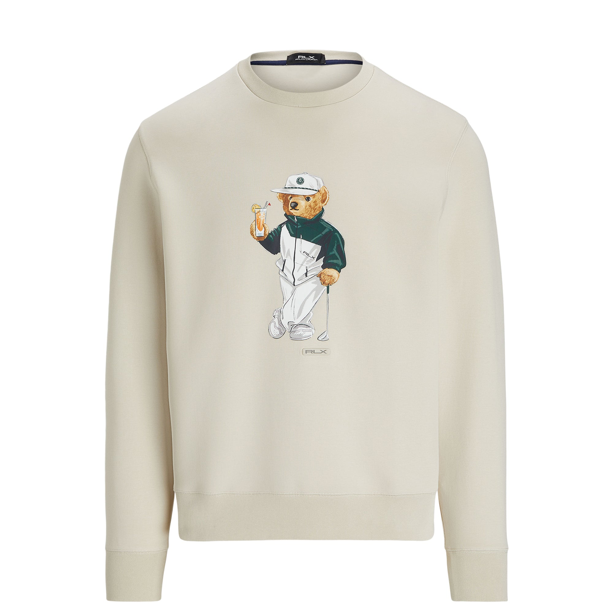 RLX Ralph Lauren Polo Bear Double Knit Sweatshirt Basic Sand 002