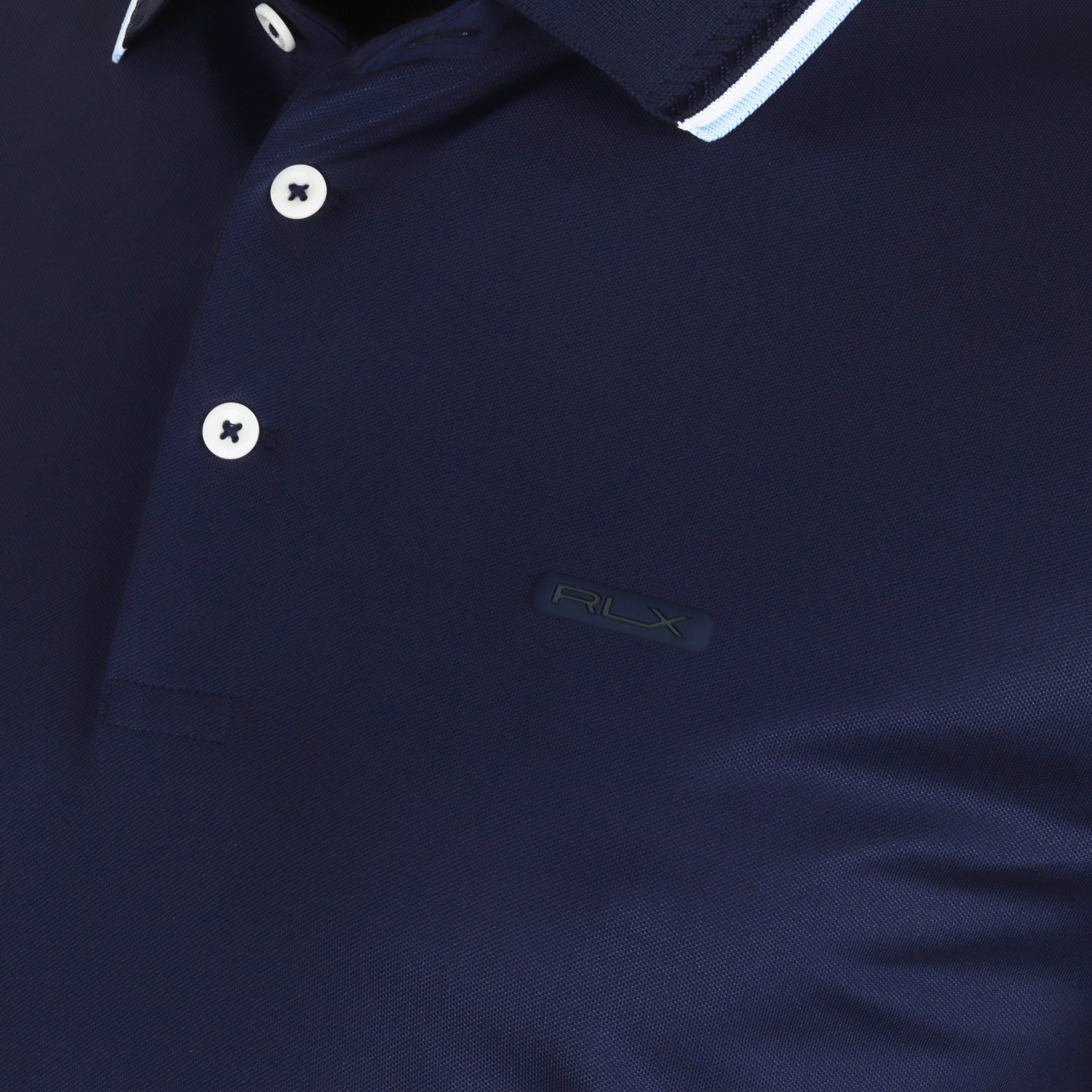 RLX Ralph Lauren Collar Trim Detail Pique Polo Shirt