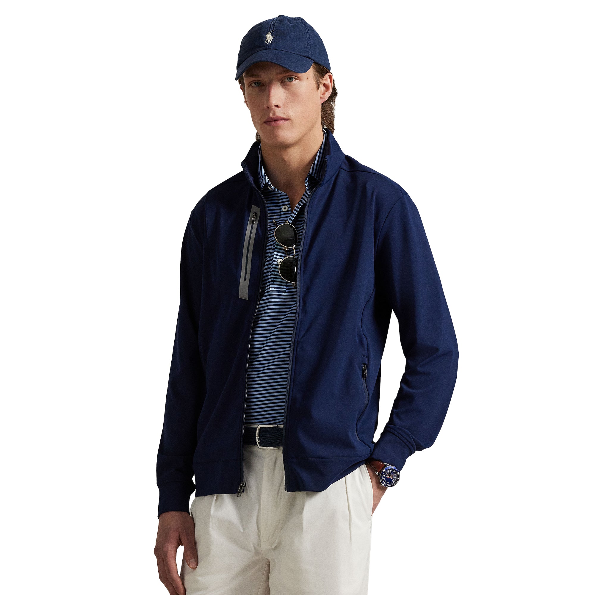 RLX Ralph Lauren Full Zip Lightweight Jacket Refined Navy 002