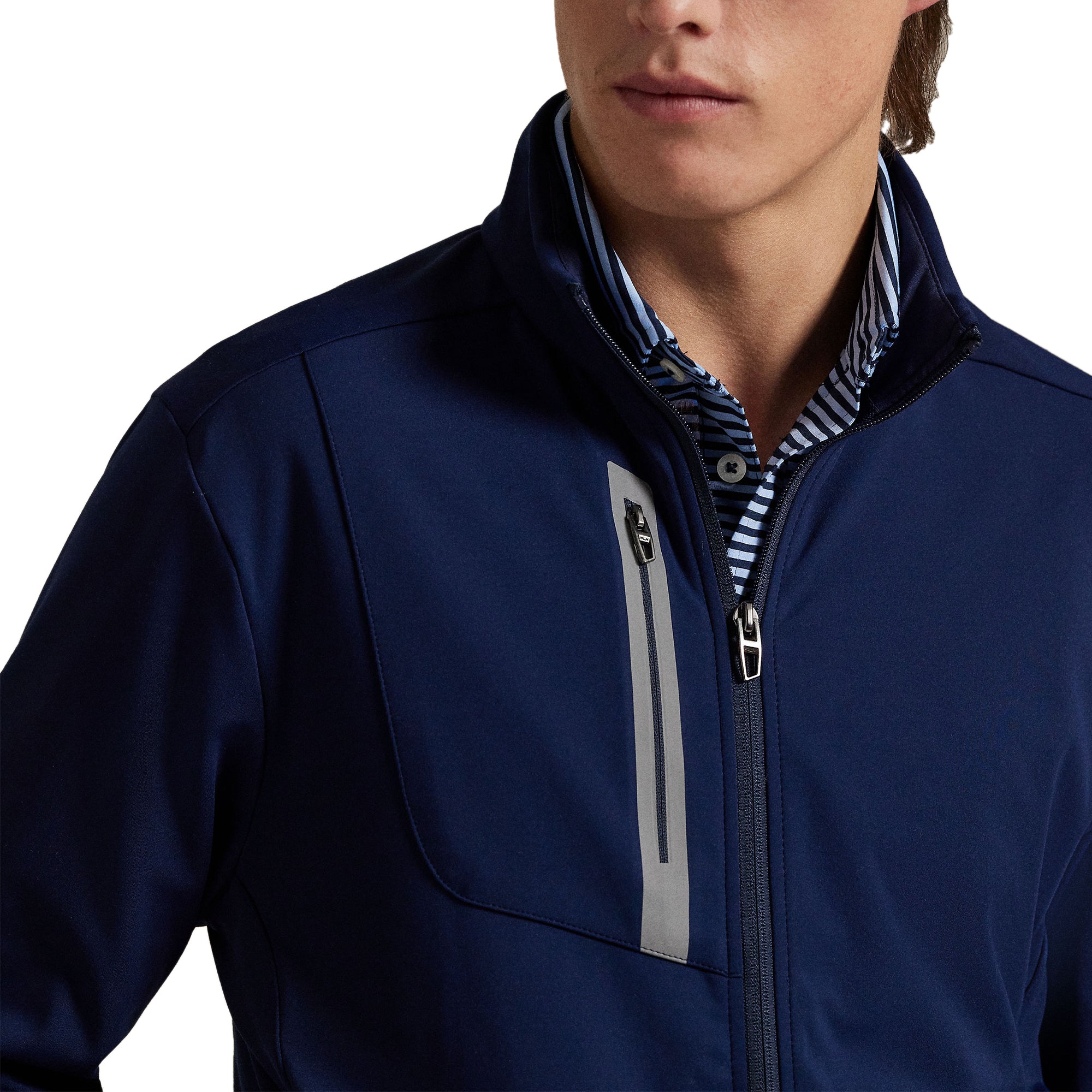 RLX Ralph Lauren Full Zip Lightweight Jacket Refined Navy 002