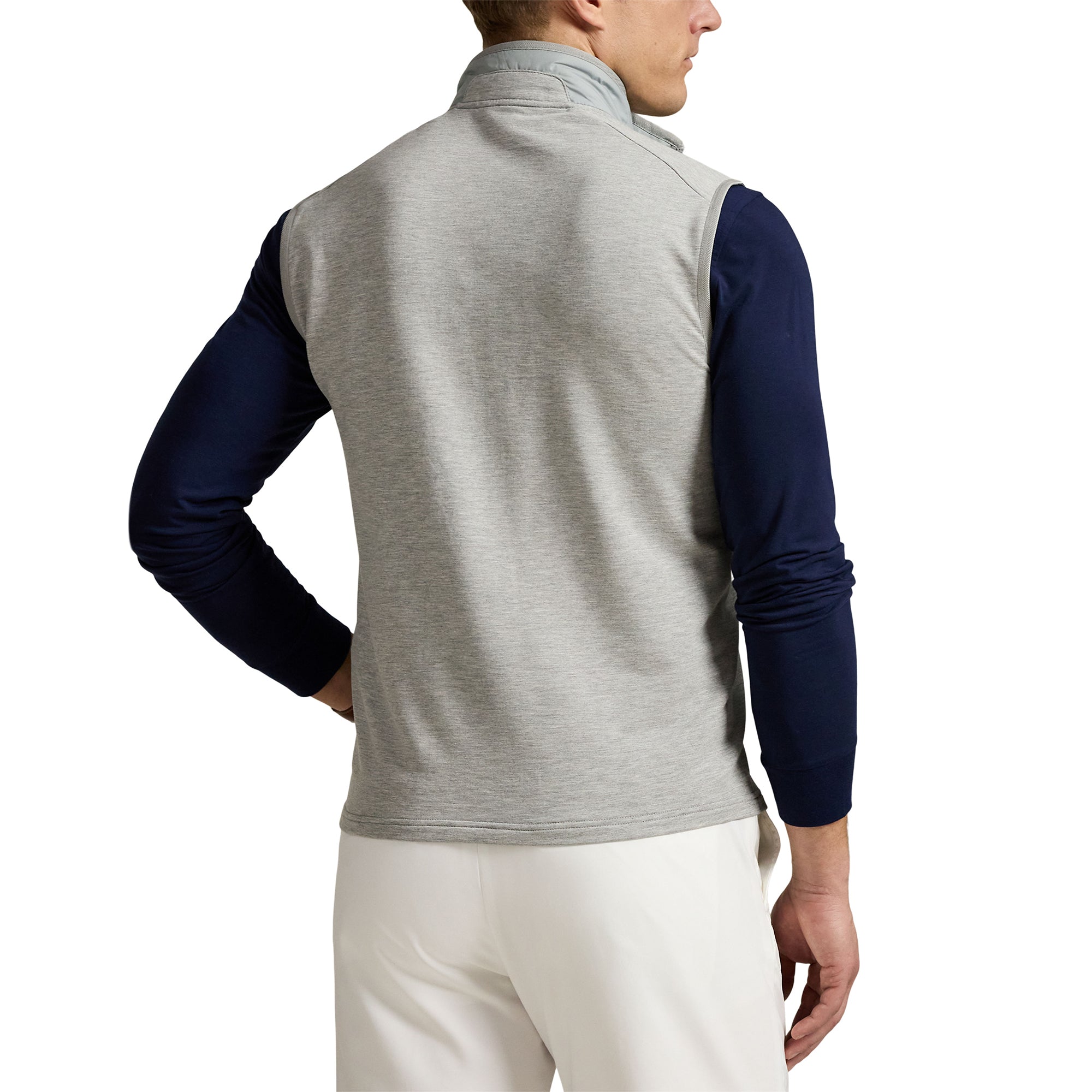 RLX Ralph Lauren Hybrid Full Zip Vest Andover Heather 002