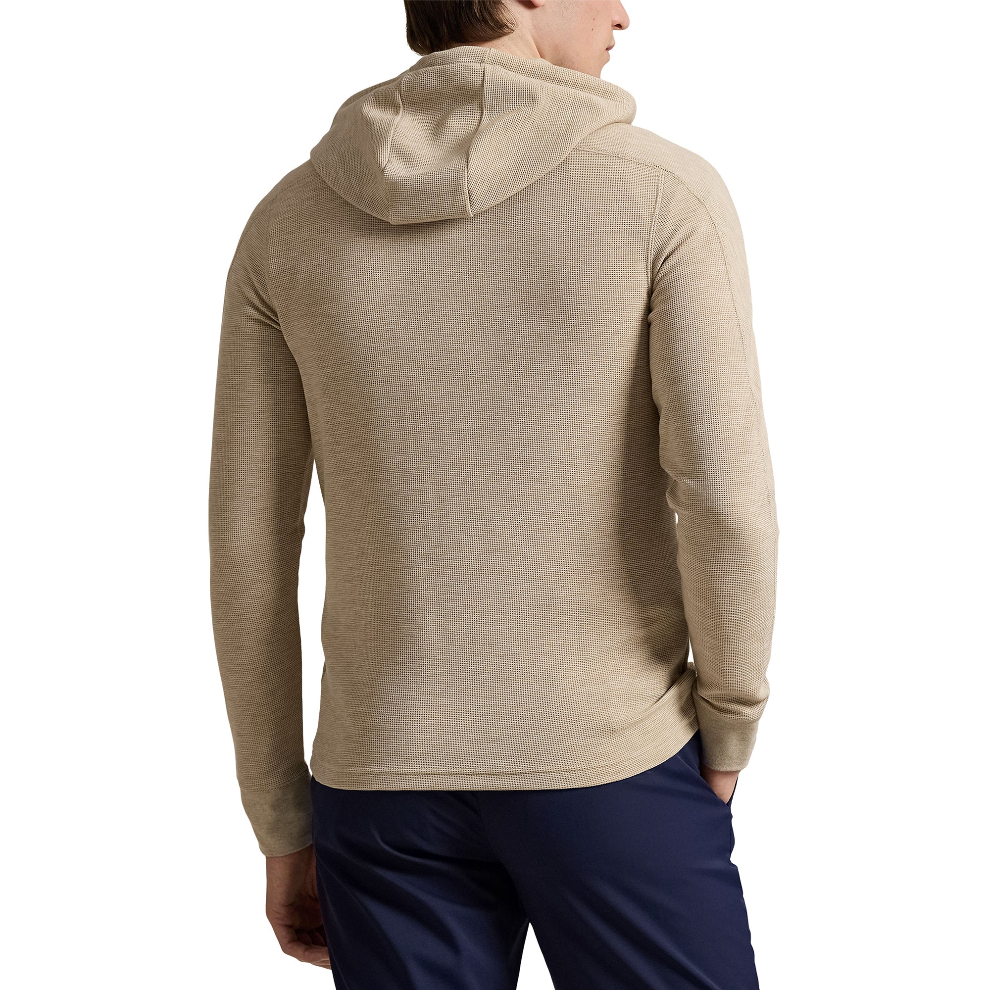 RLX Ralph Lauren Knit Hoodie Sand Heather 002