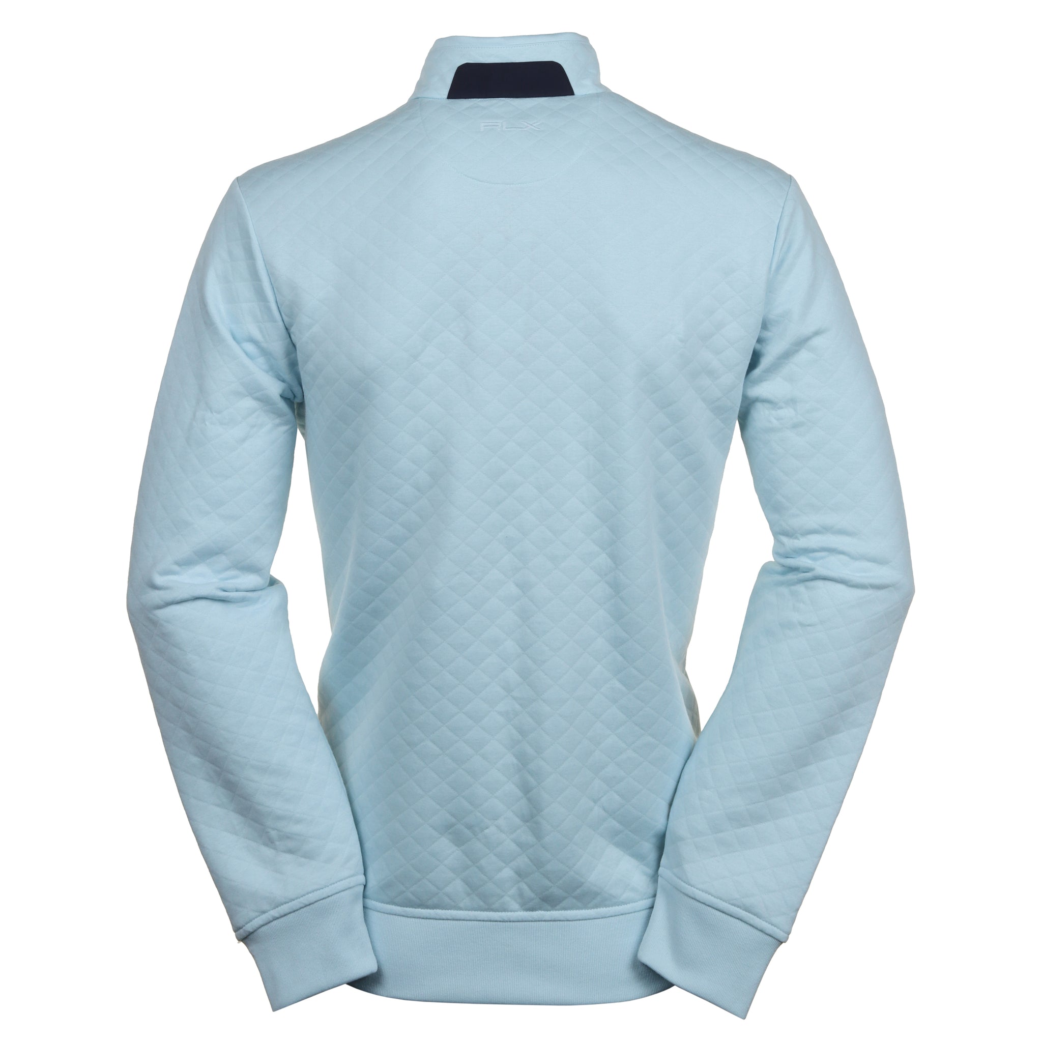 RLX Ralph Lauren Quilted Double Knit Half Zip Summer Aqua 002