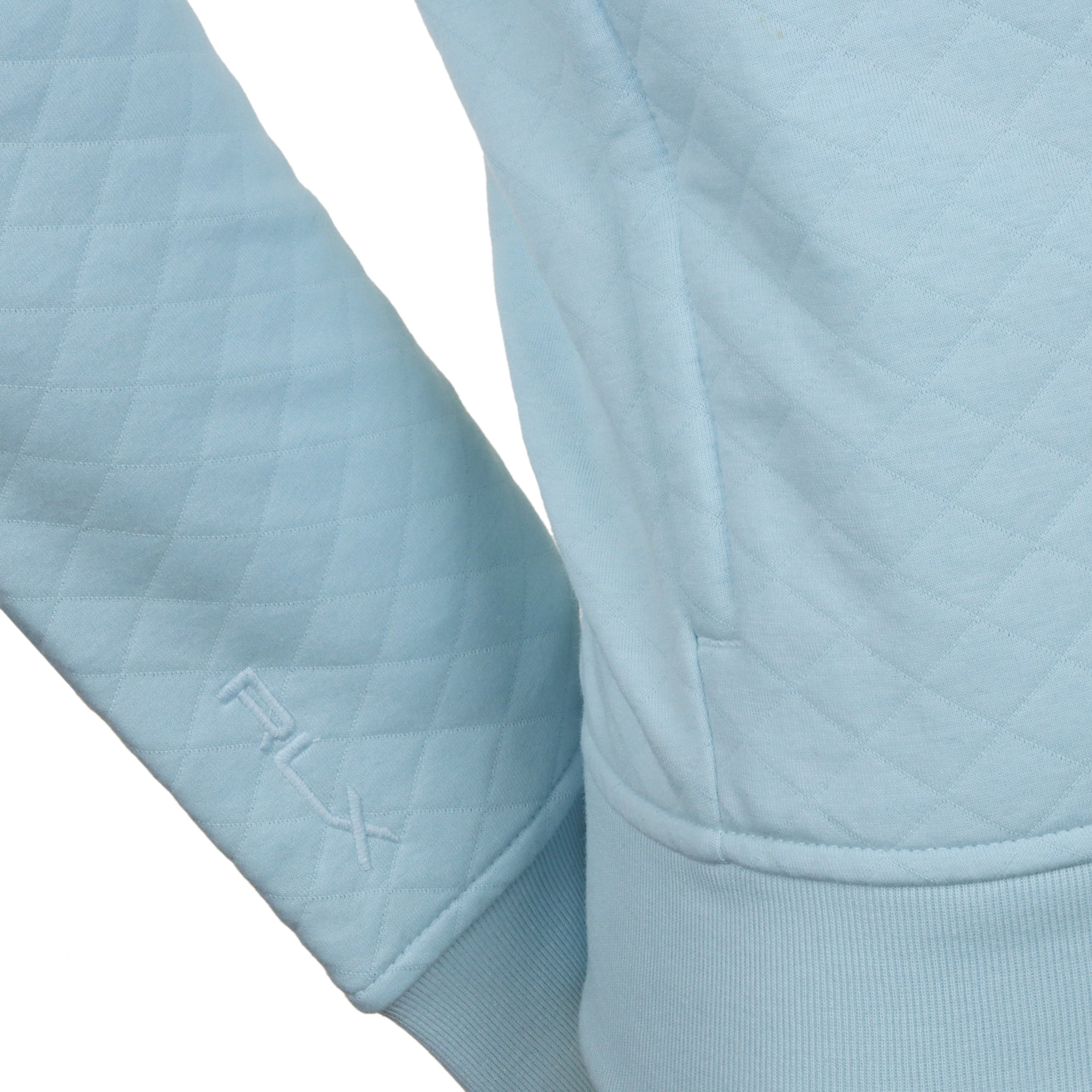 RLX Ralph Lauren Quilted Double Knit Half Zip Summer Aqua 002