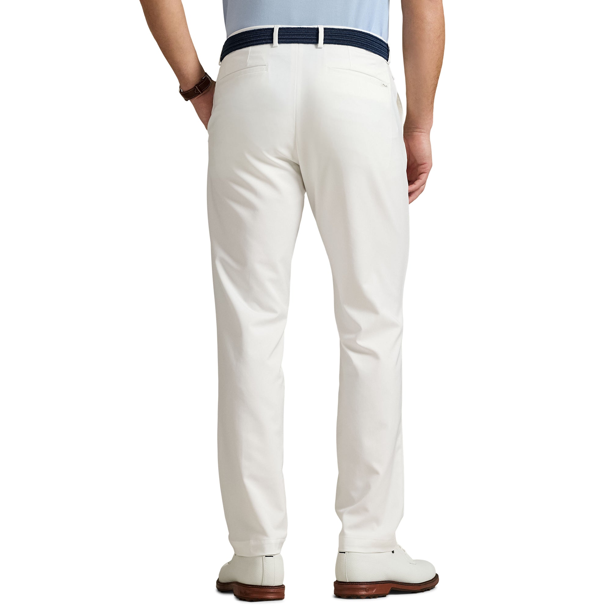 RLX Ralph Lauren Slim Fit Performance Trousers Ceramic White 006