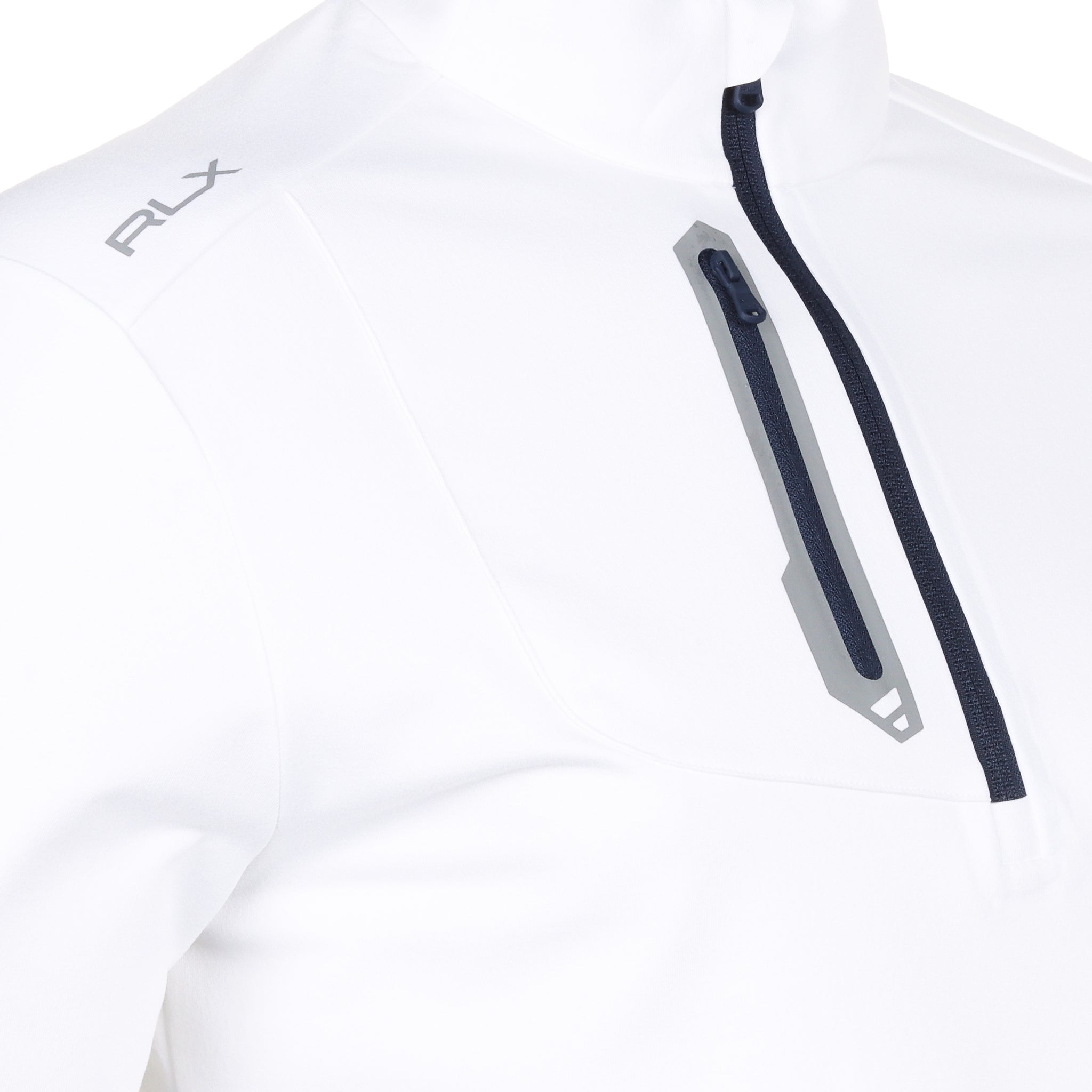 Ralph Lauren Zip Polo Shirt, White