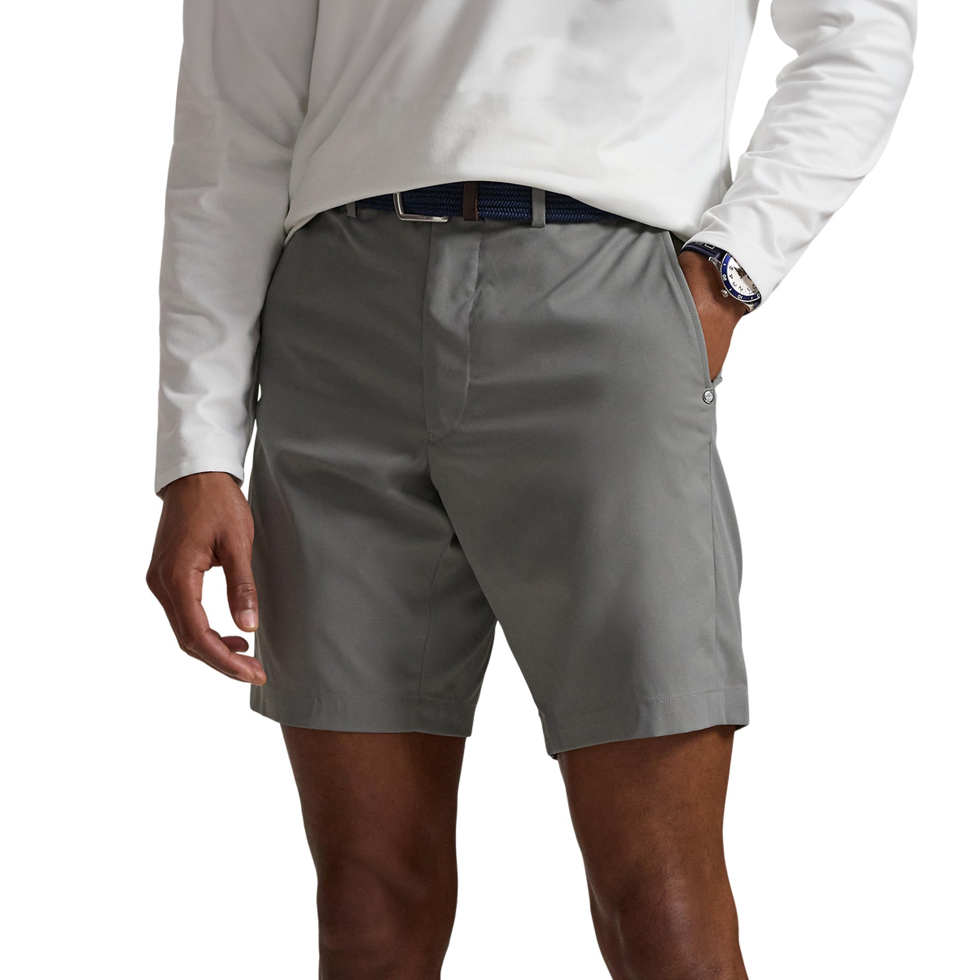 RLX Ralph Lauren Tailored Fit Performance Shorts Perfect Grey 002