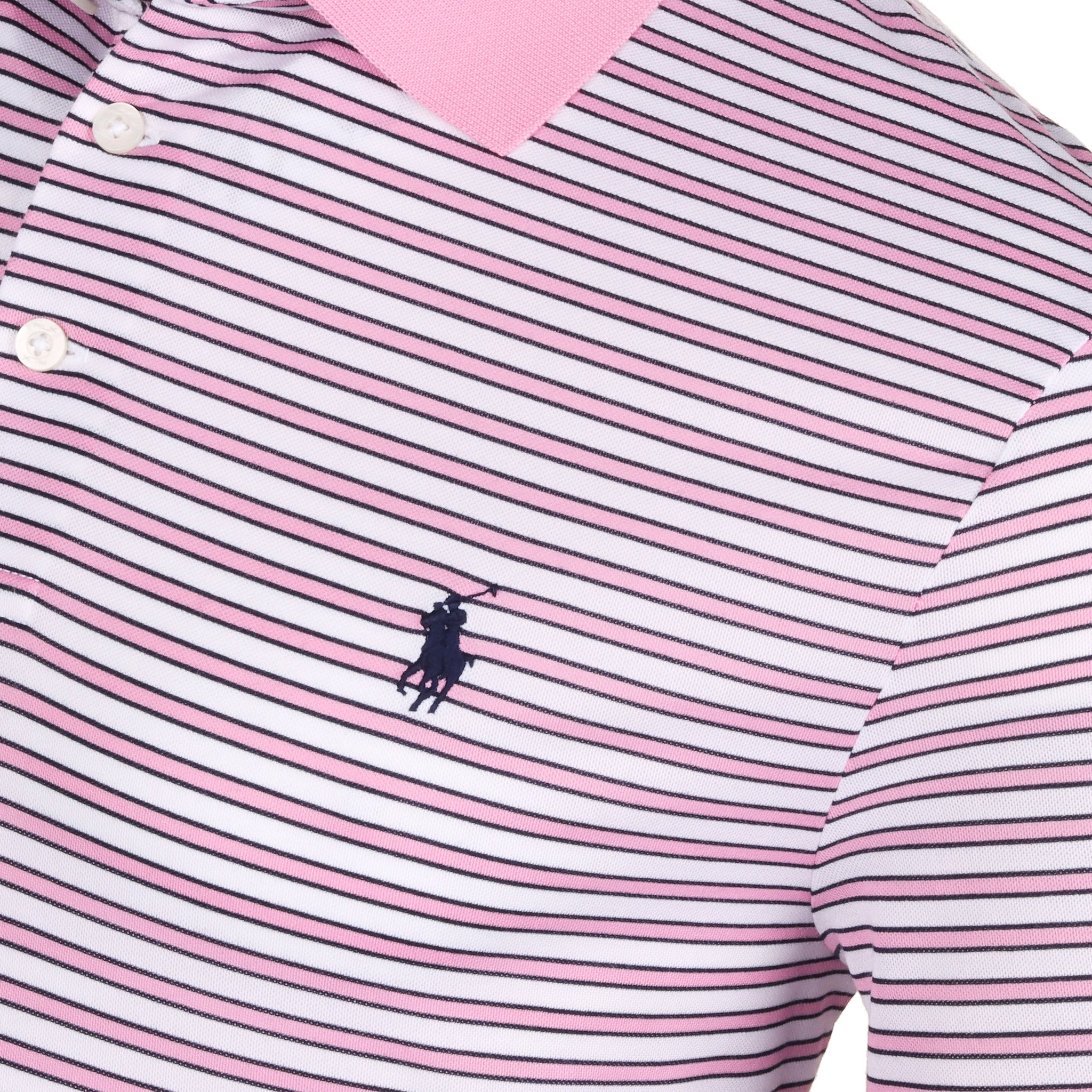 RLX Ralph Lauren Tour Stripe Pique Polo Shirt