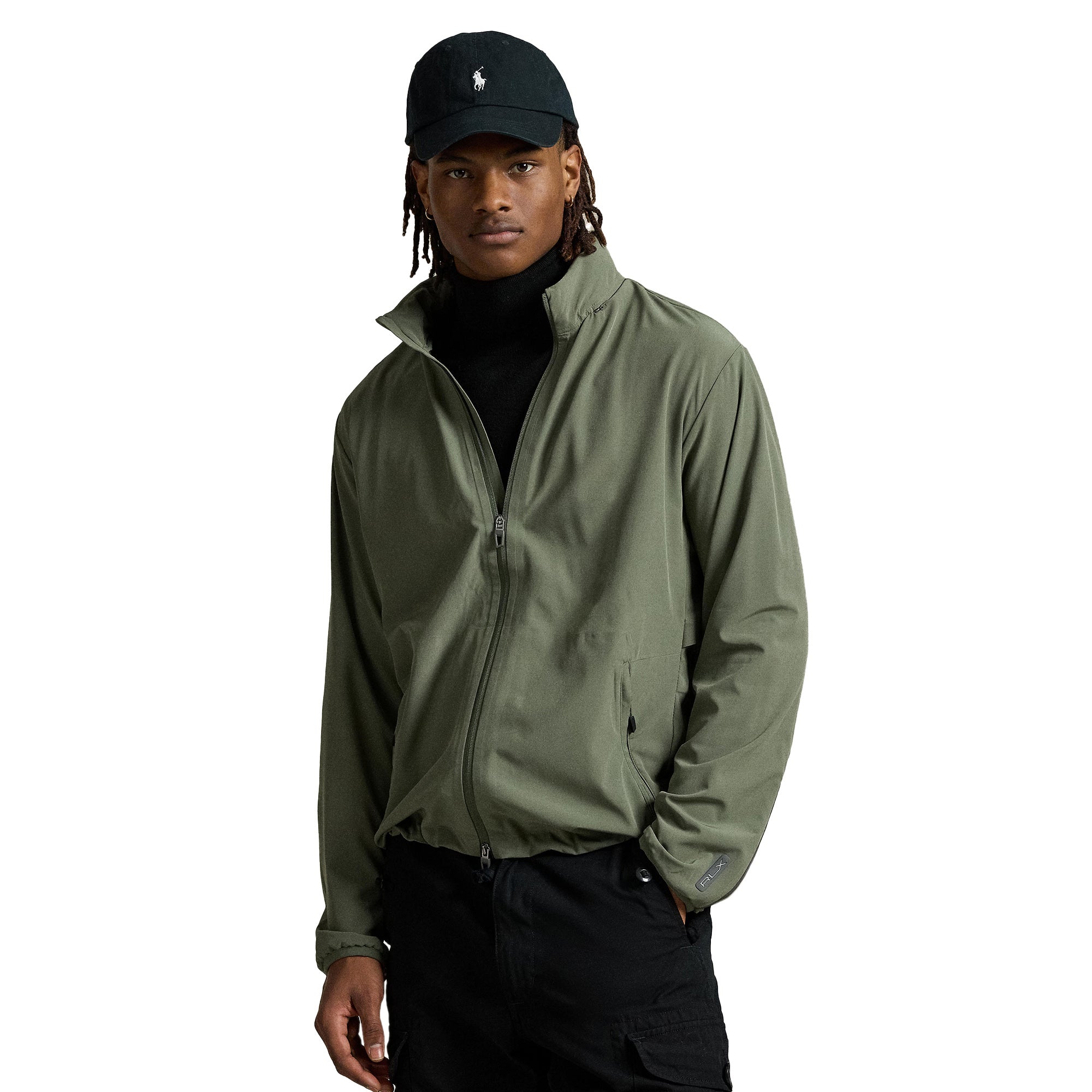 RLX Ralph Lauren Unlined Windbreaker Jacket Fossil Green 003