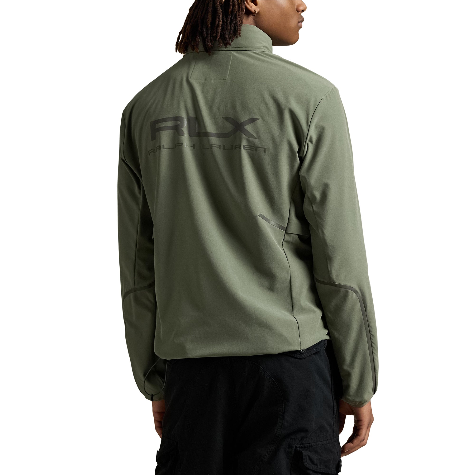 RLX Ralph Lauren Unlined Windbreaker Jacket Fossil Green 003