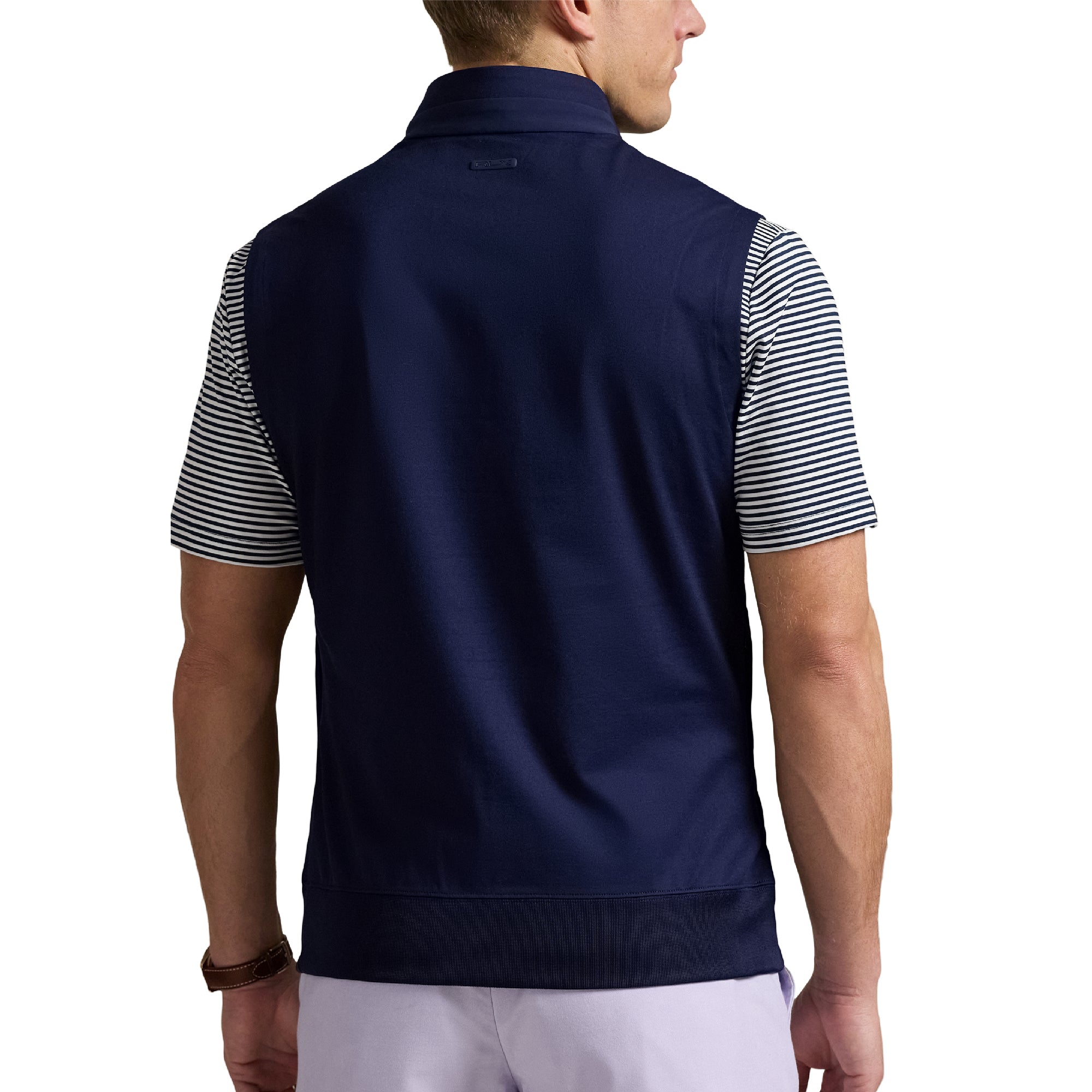 RLX Ralph Lauren Stretch Jersey 1/4 Zip Vest Refined Navy 001