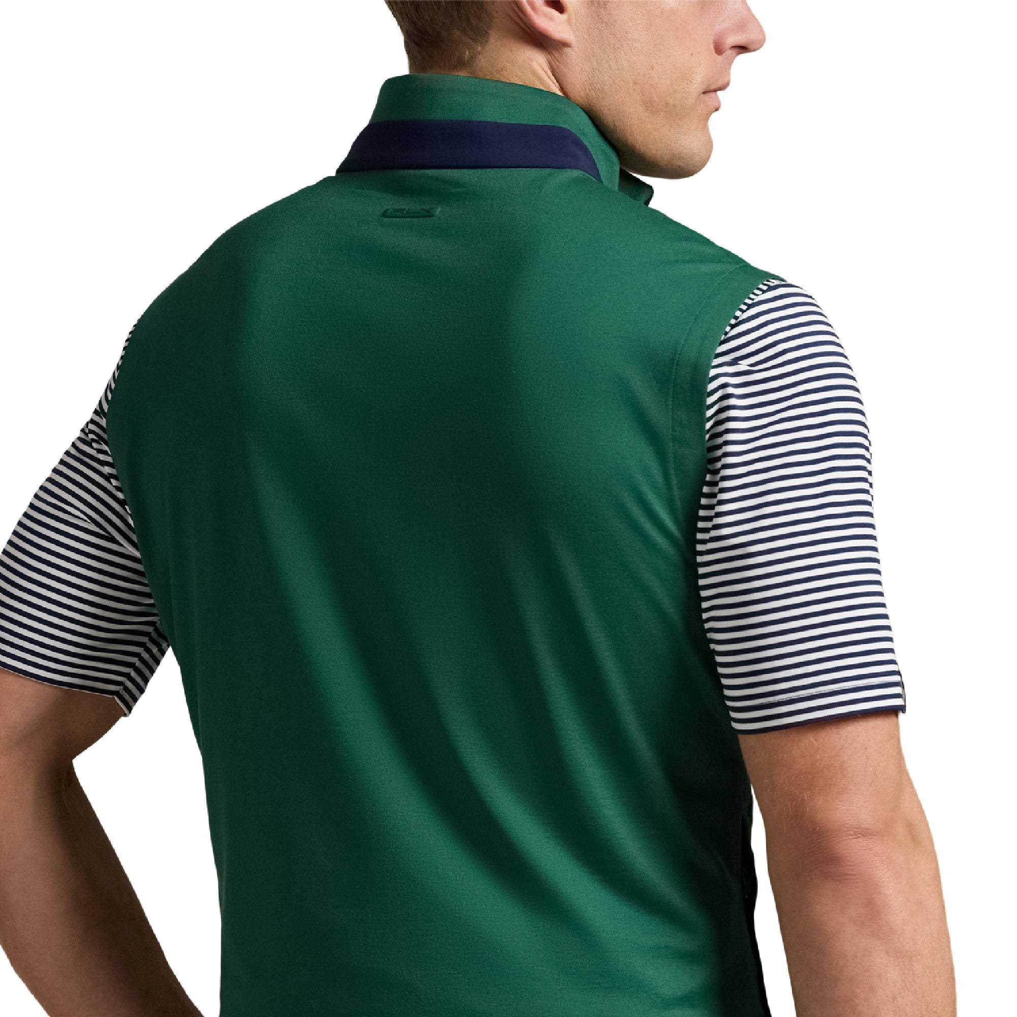 RLX Ralph Lauren Stretch Jersey 1/4 Zip Vest Kelly Green 003