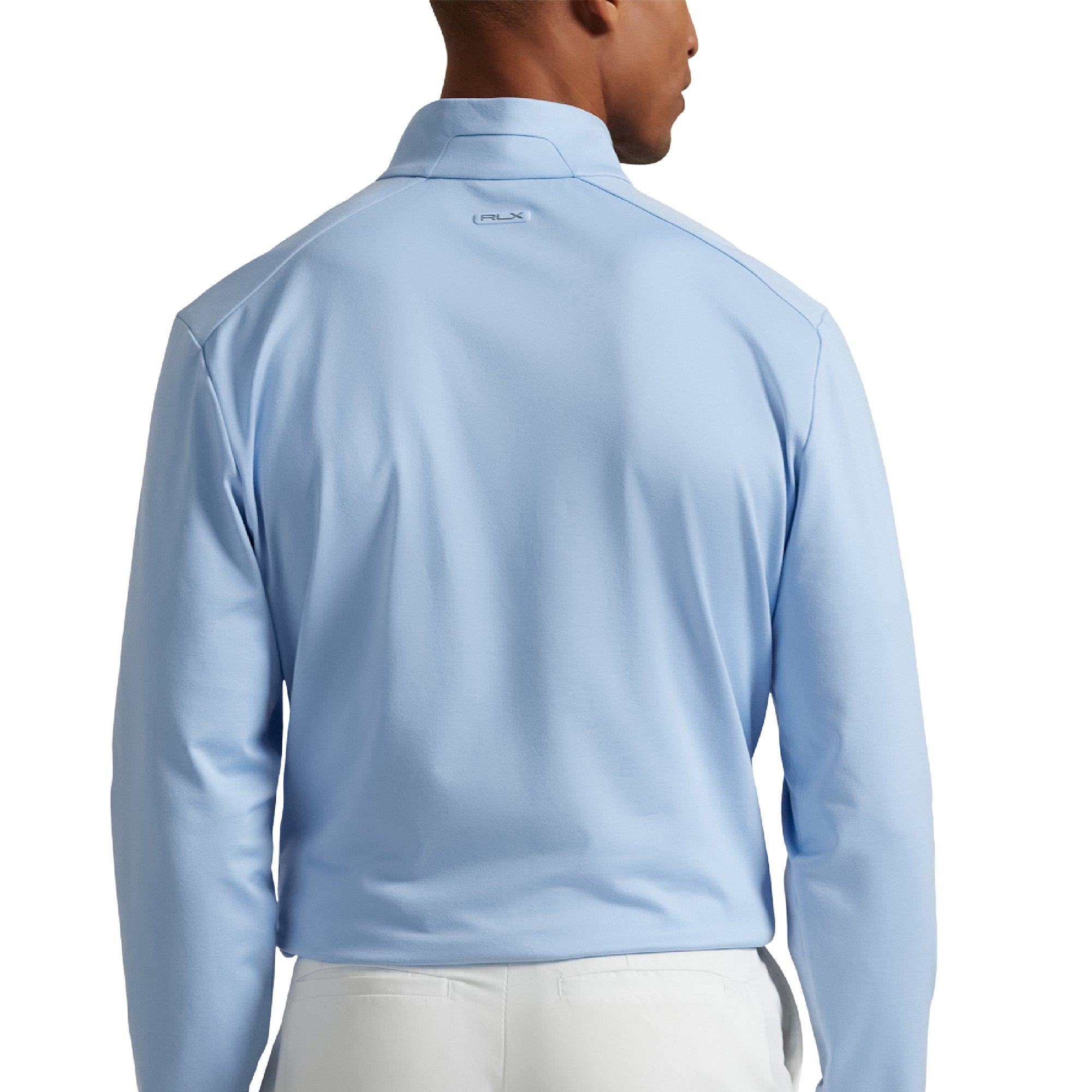 RLX Ralph Lauren Stretch Jersey Half Zip Office Blue