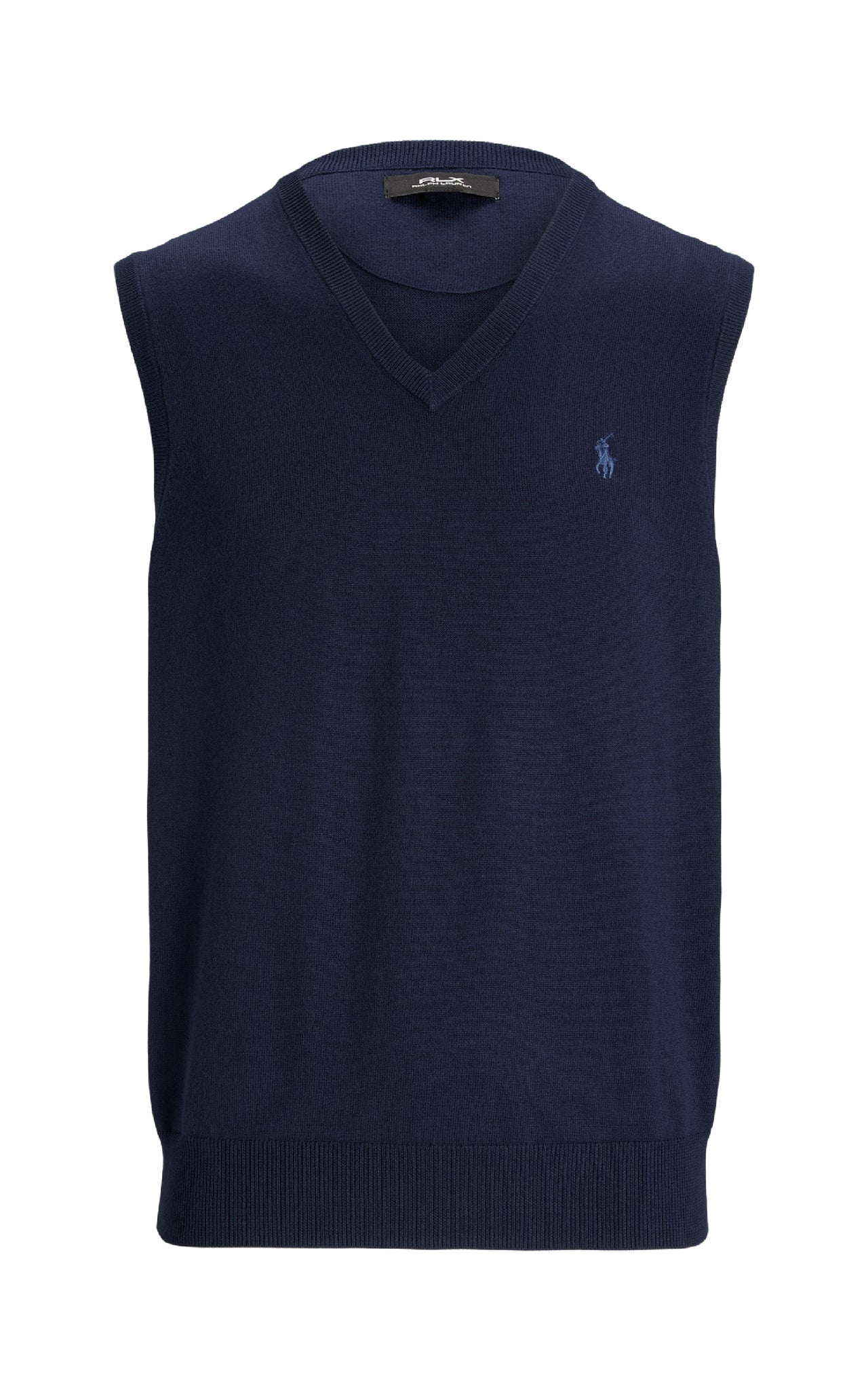 RLX Ralph Lauren Sweater V-Neck Vest Refined Navy