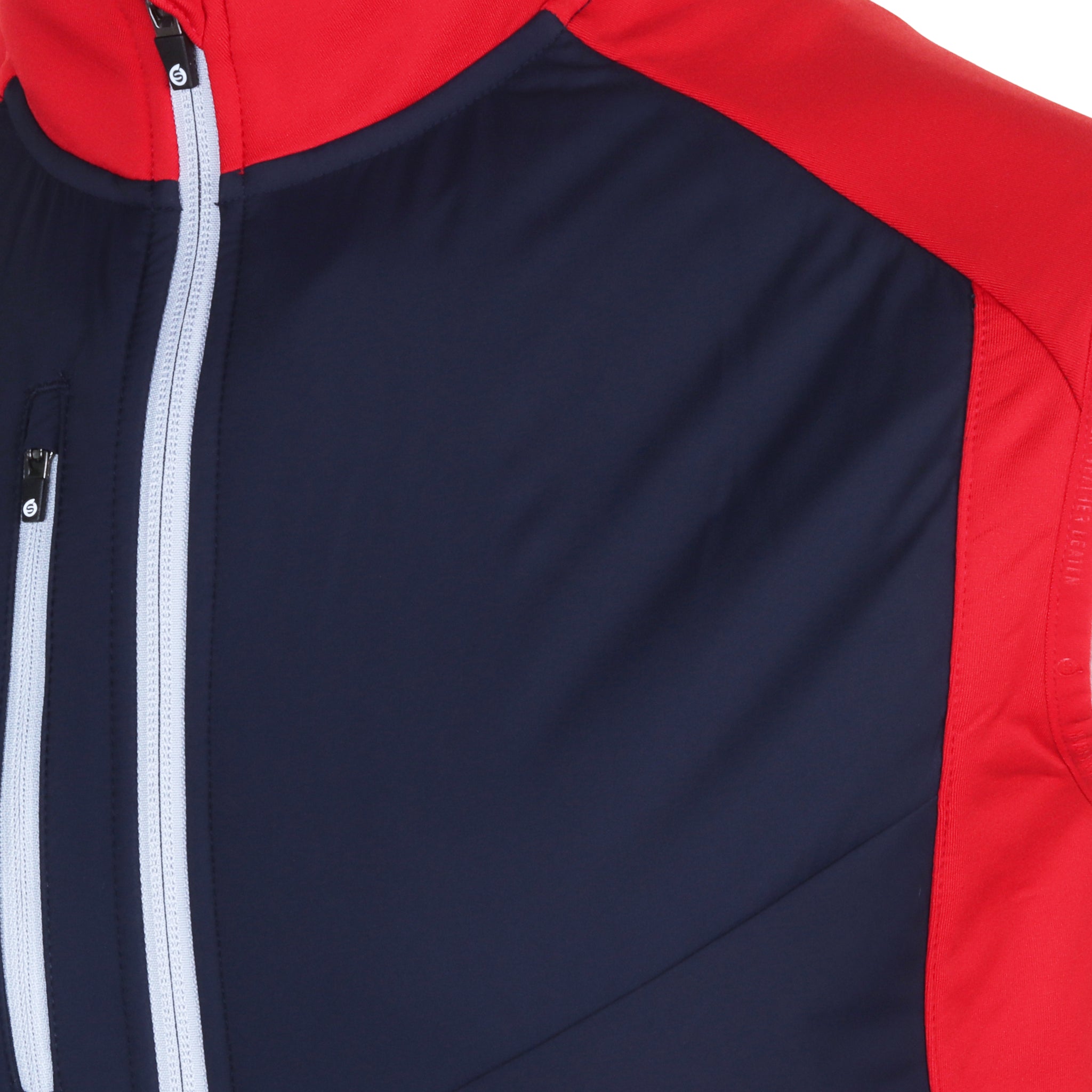 Sunderland Golf Andorra Padded Gilet Navy/Red/Silver