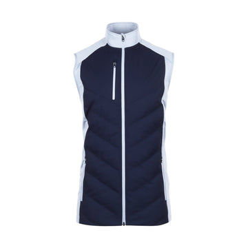 Sunderland Golf Andorra Padded Gilet Navy/Silver