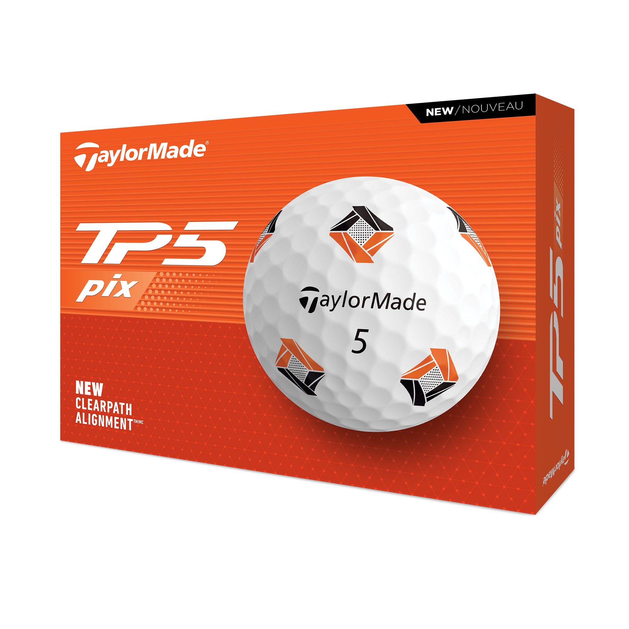 TaylorMade TP5 Pix Golf Balls 2024 - Dozen White | Function18