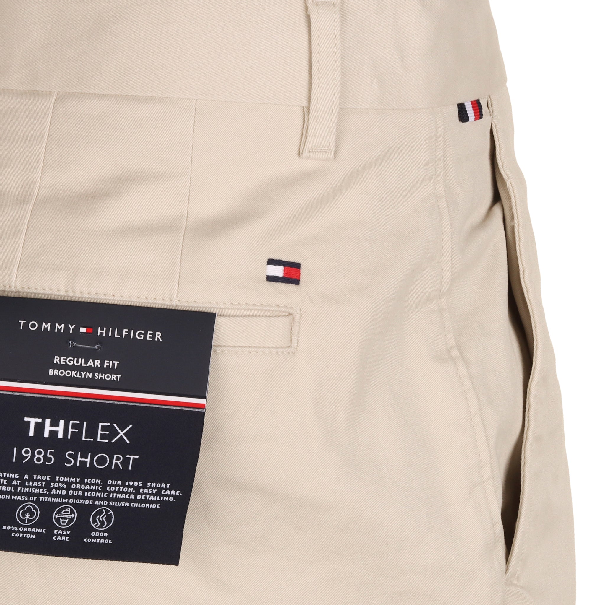 Tommy Hilfiger Brooklyn 1985 Cotton Shorts Bleached Stone AEV