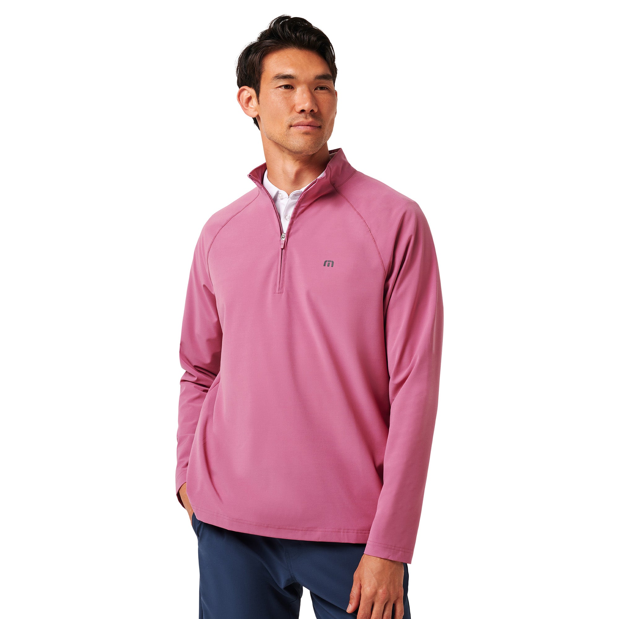 TravisMathew Air Tram 1/4 Zip Rose Wine