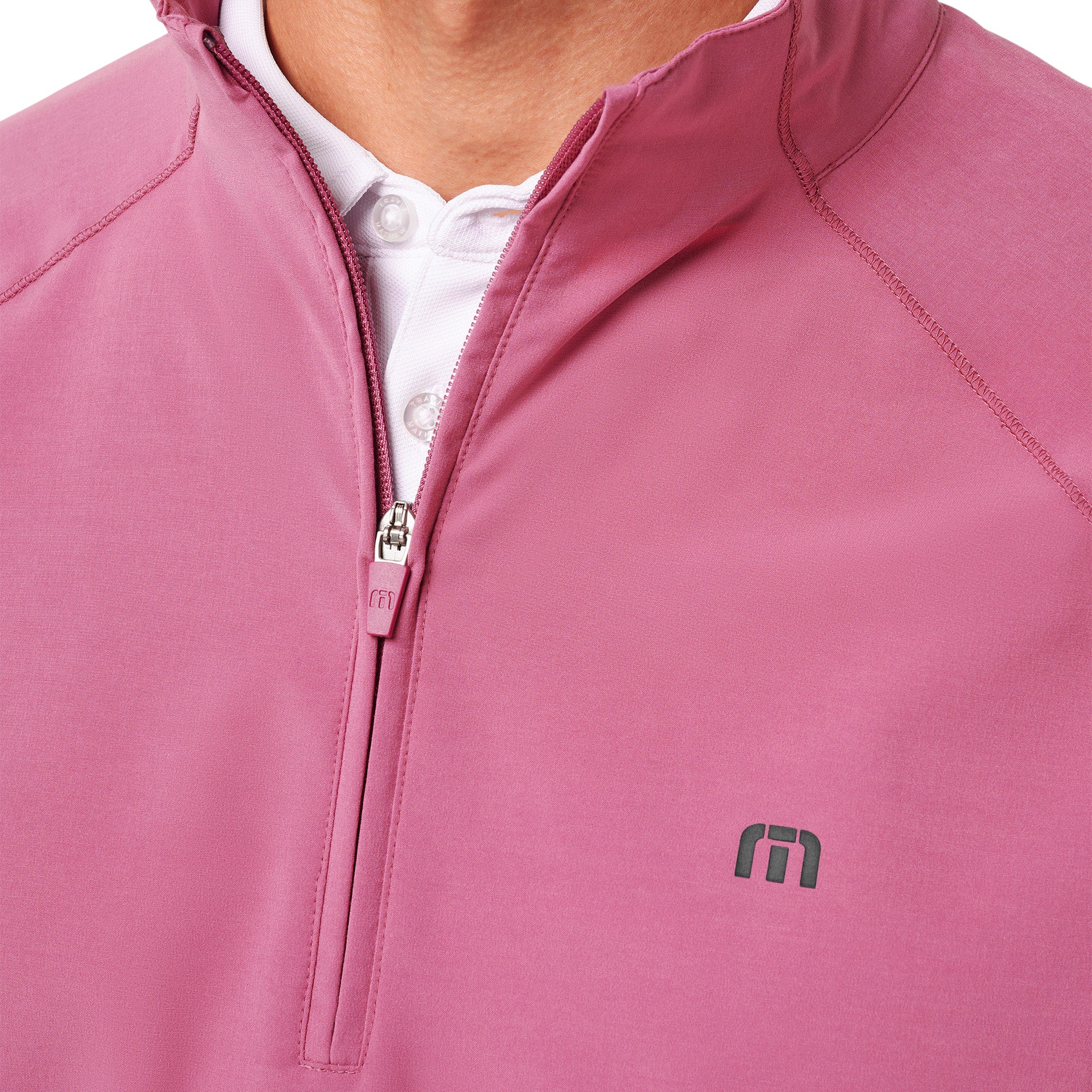 TravisMathew Air Tram 1/4 Zip Rose Wine