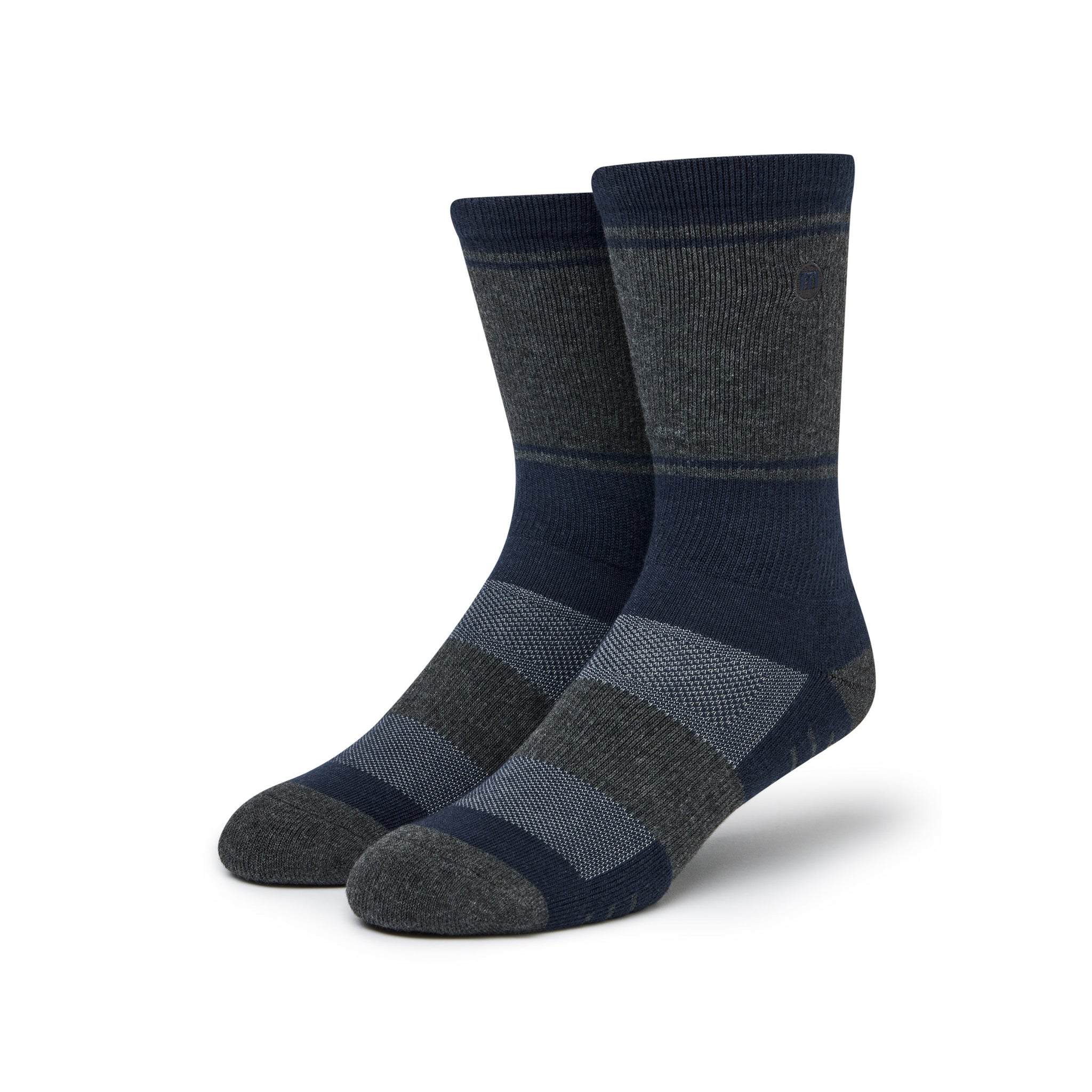 TravisMathew Baja 2.0 Crew Socks Heather Mood Indigo