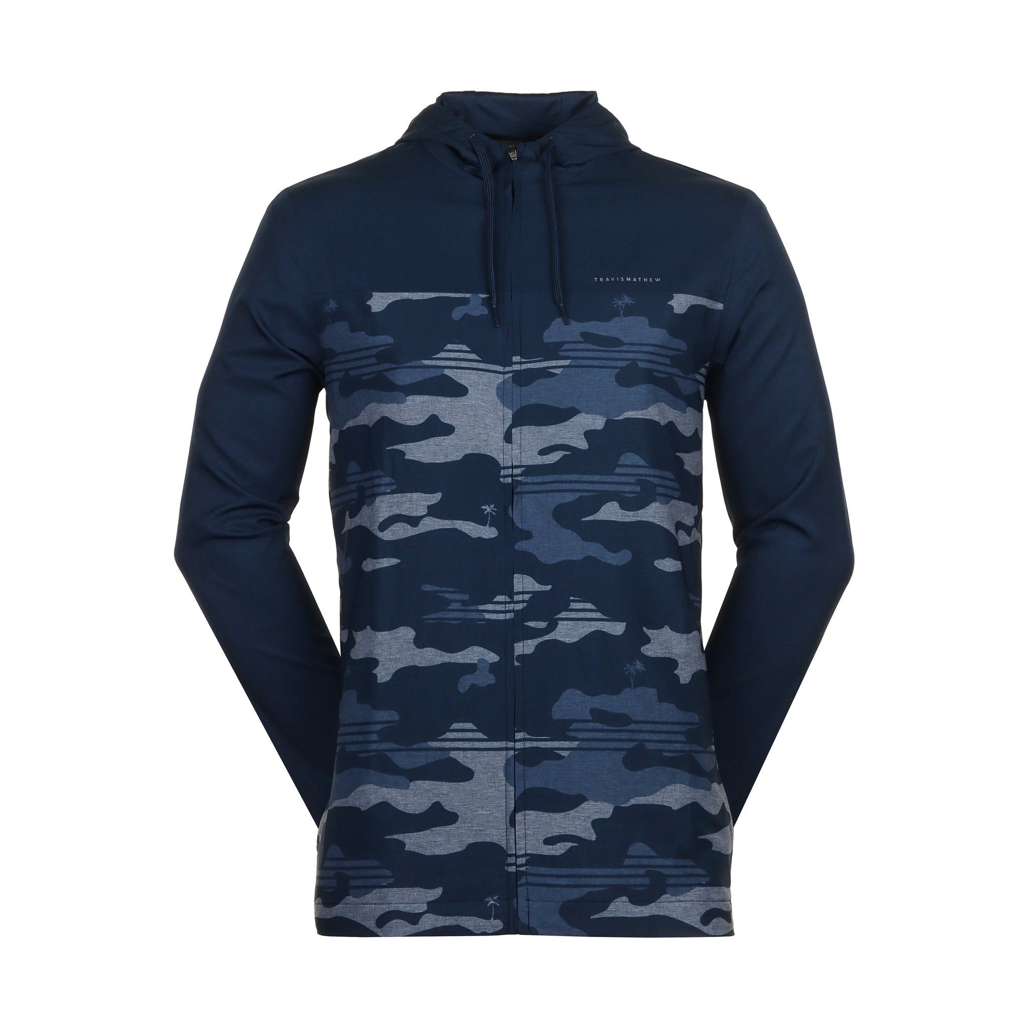 TravisMathew Camo Tech Hoodie - Blue Nights_1