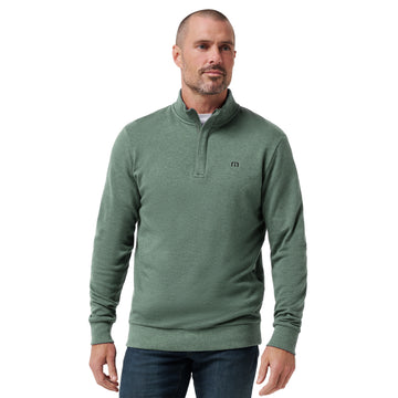 TravisMathew Cloud 2.0 1/4 Zip Heather Balsam