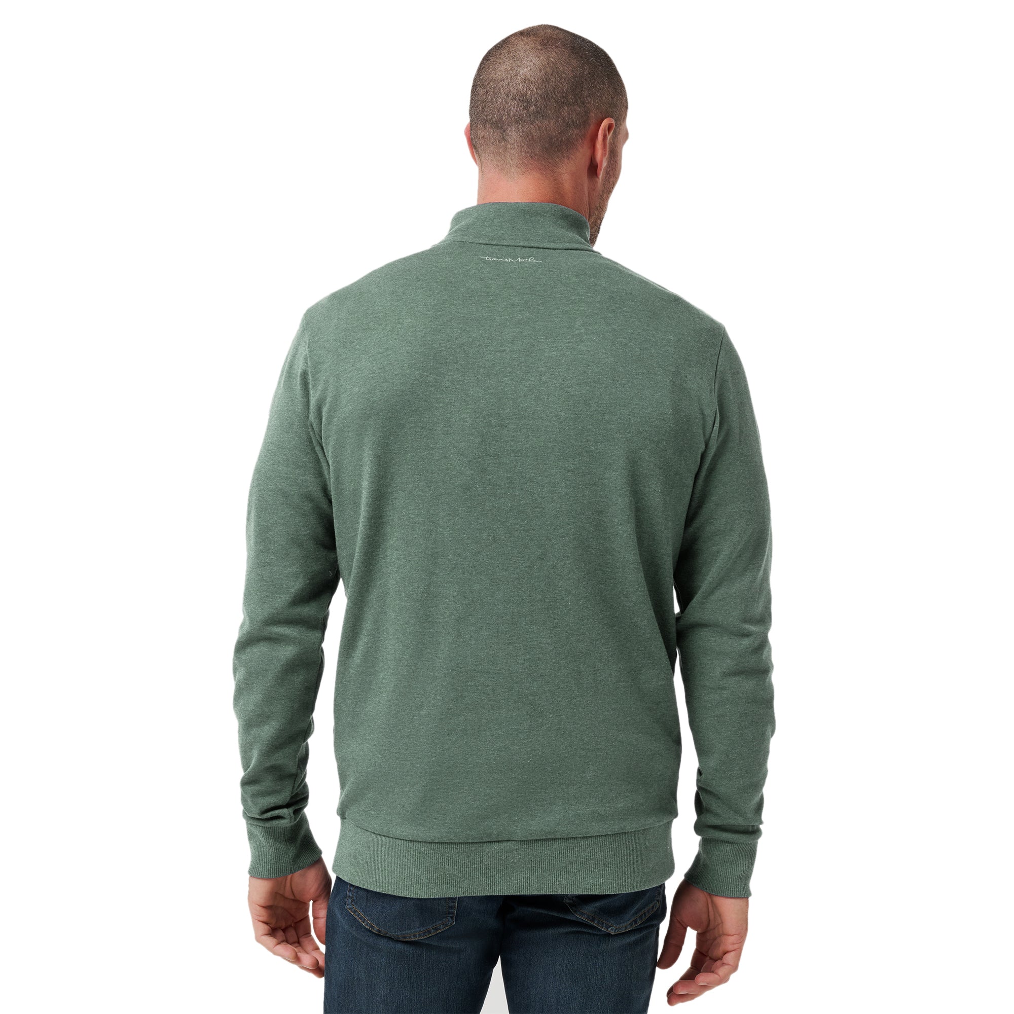 TravisMathew Cloud 2.0 1/4 Zip Heather Balsam