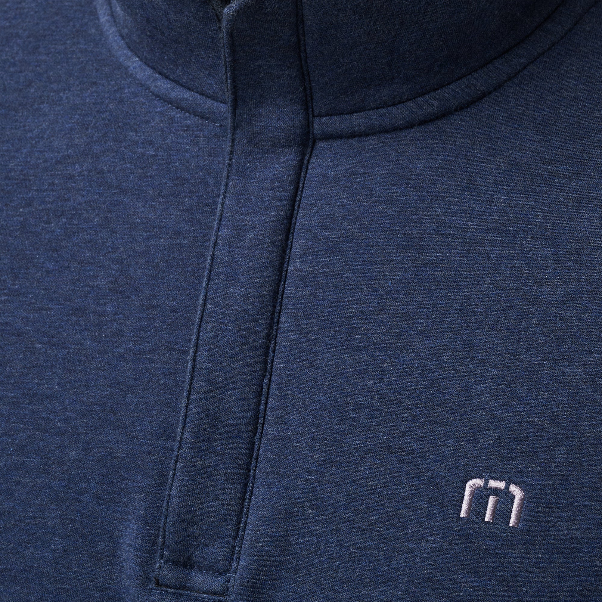 TravisMathew Cloud 2.0 1/4 Zip Heather Blue